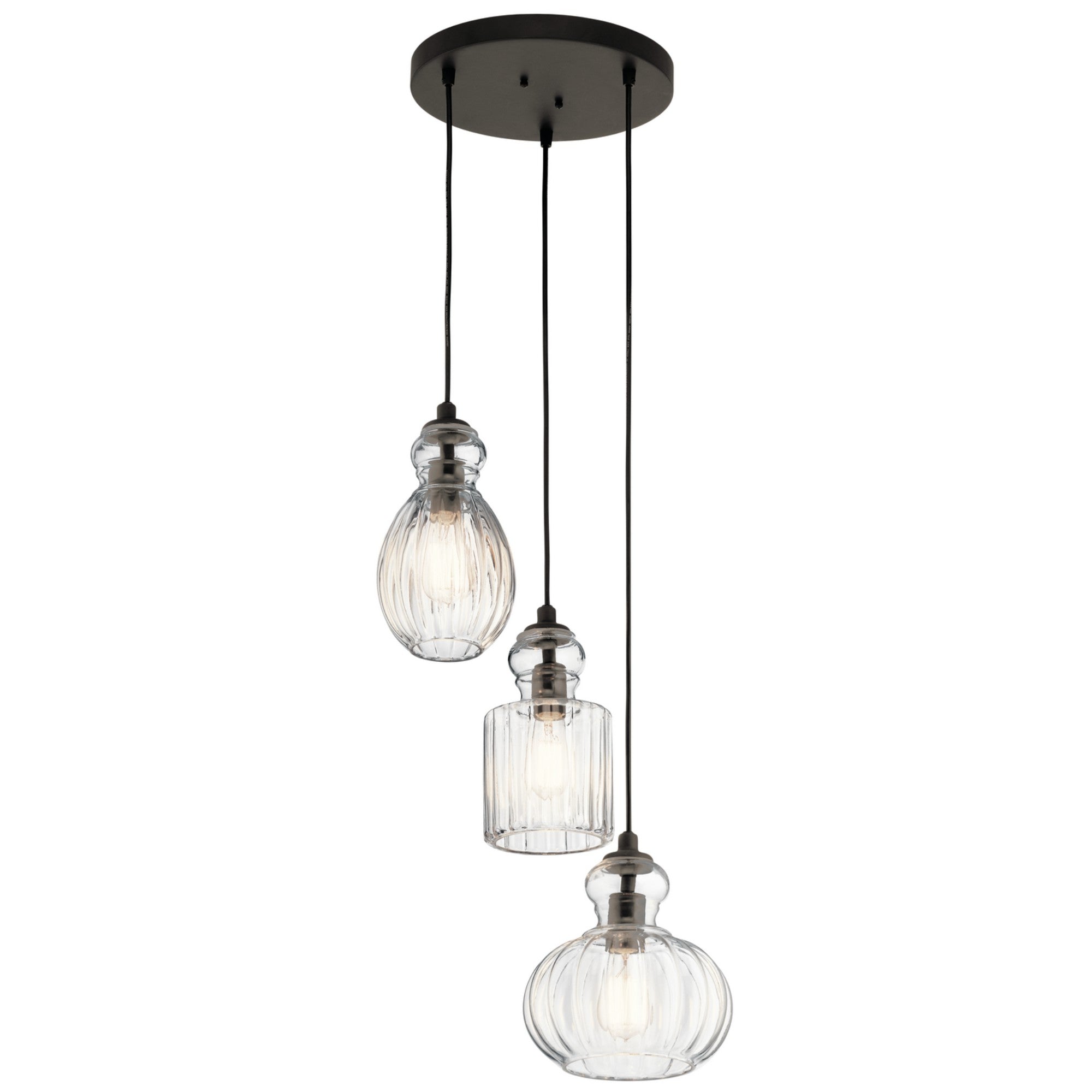 Riviera 18" 3-Light Pendant - Bees Lighting