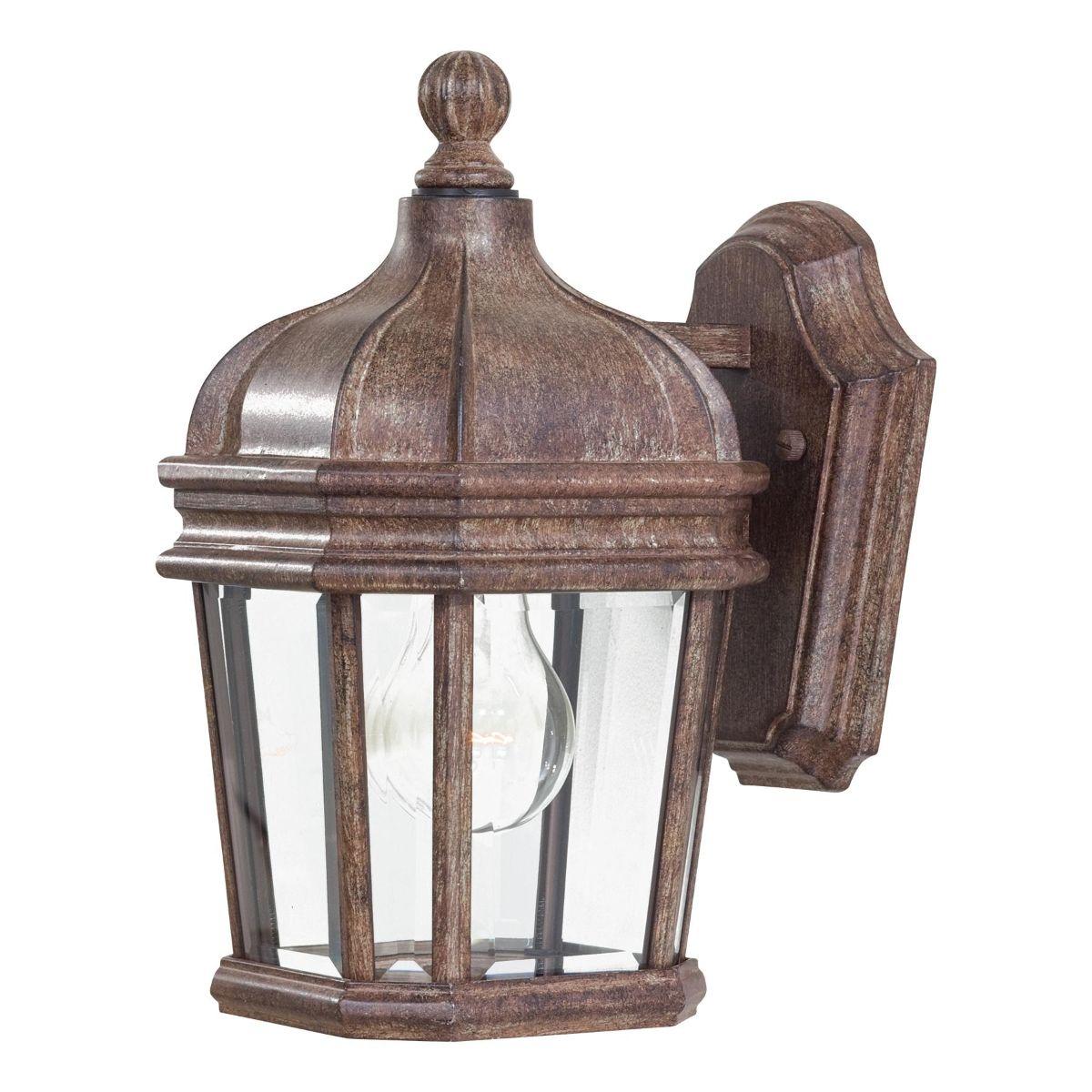 Harrison 12 in. Outdoor Wall Lantern Vintage Rust Finish - Bees Lighting