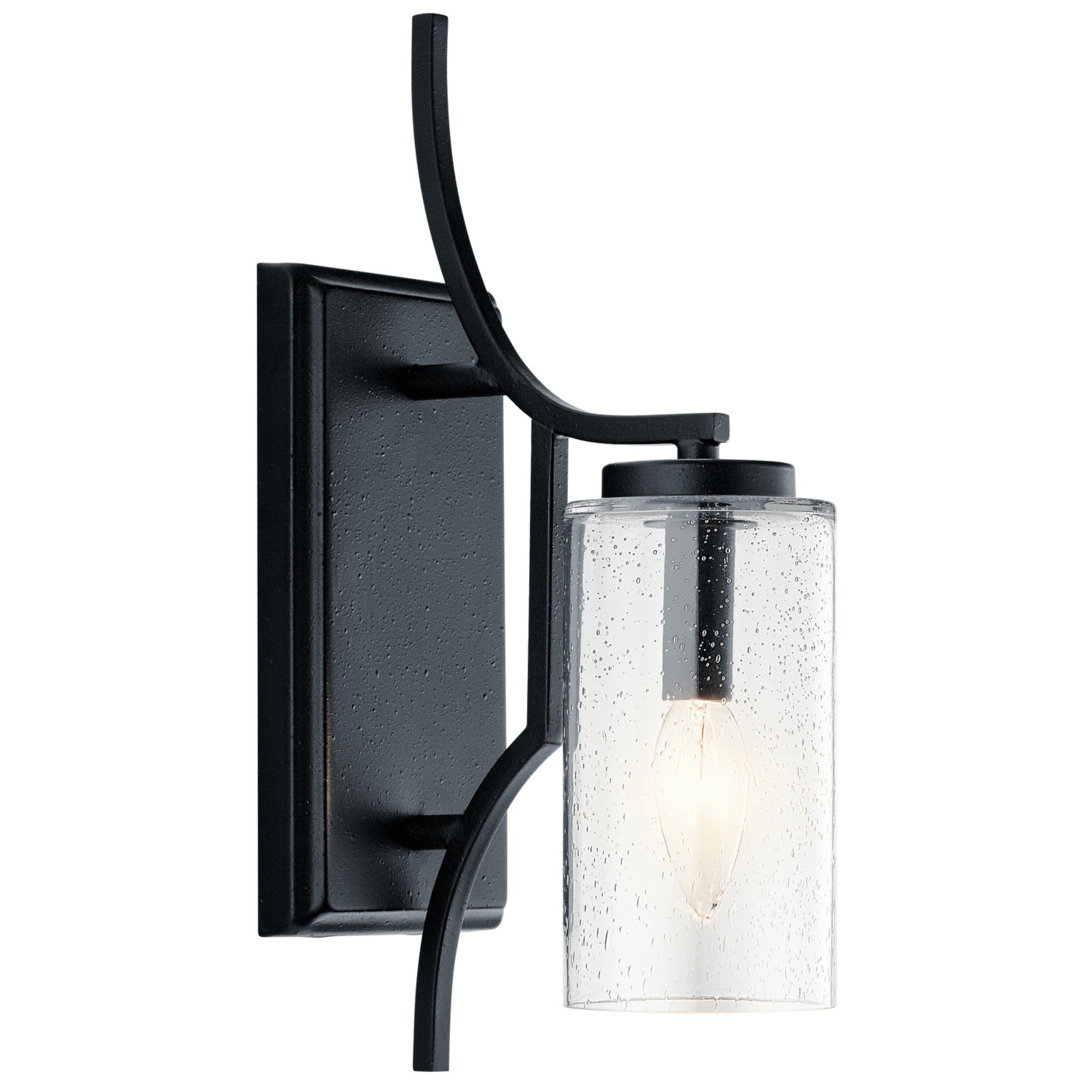 Vara 5" Wall Sconce, Distressed Black Finish - Bees Lighting