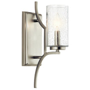 Vara 5" Wall Sconce, Brushed Nickel Finish - Bees Lighting