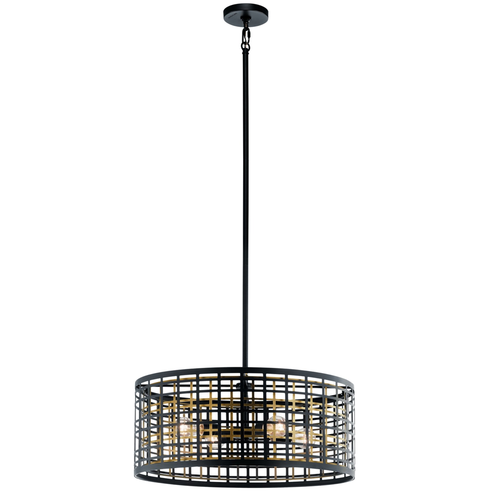 Aldergate 24" 4-Light Chandelier, Black Finish - Bees Lighting