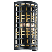 Aldergate 8" 2-Light Wall Sconce, Black Finish - Bees Lighting