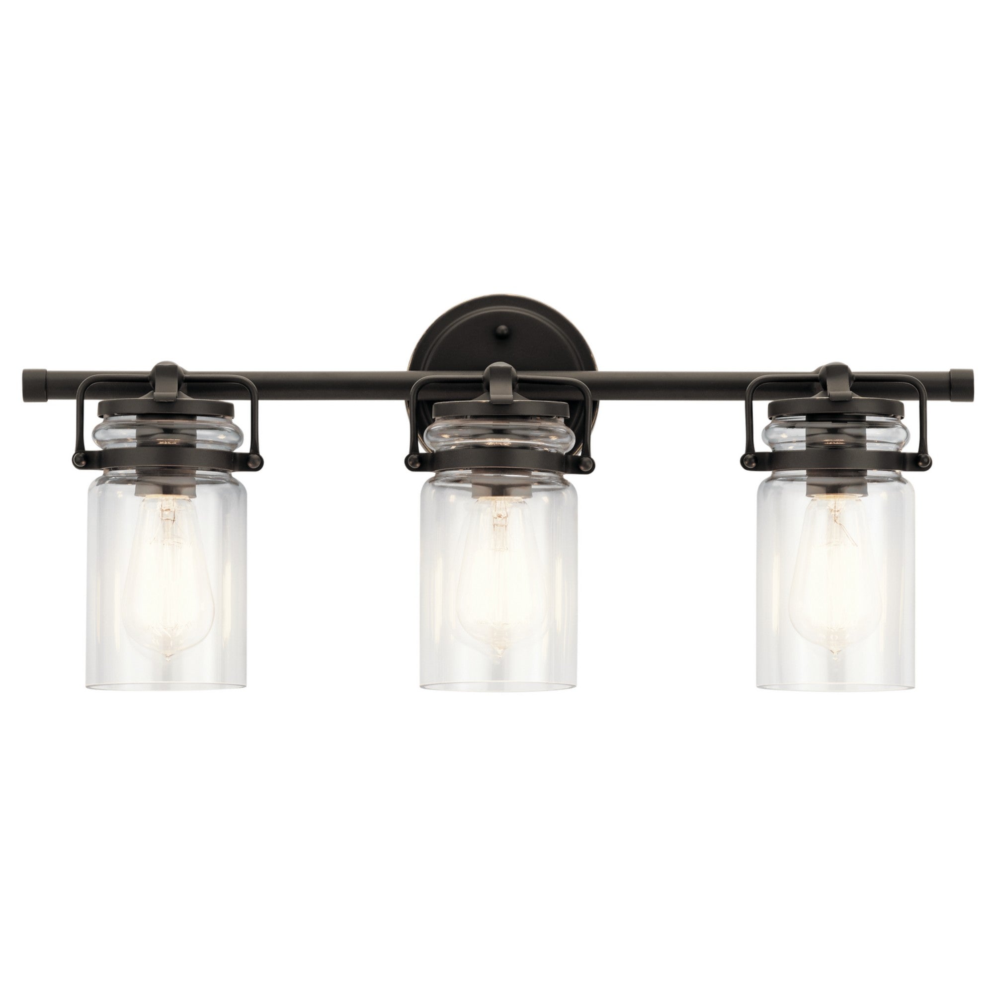 Brinley 24" 3-Light Bath Vanity Light, Olde Bronze Finish - Bees Lighting