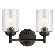 Winslow 13" 2-Light Bath Vanity Light, Olde Bronze Finish - Bees Lighting