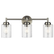 Winslow 22" 3-Light Bath Vanity Light, Brushed Nickel Finish - Bees Lighting