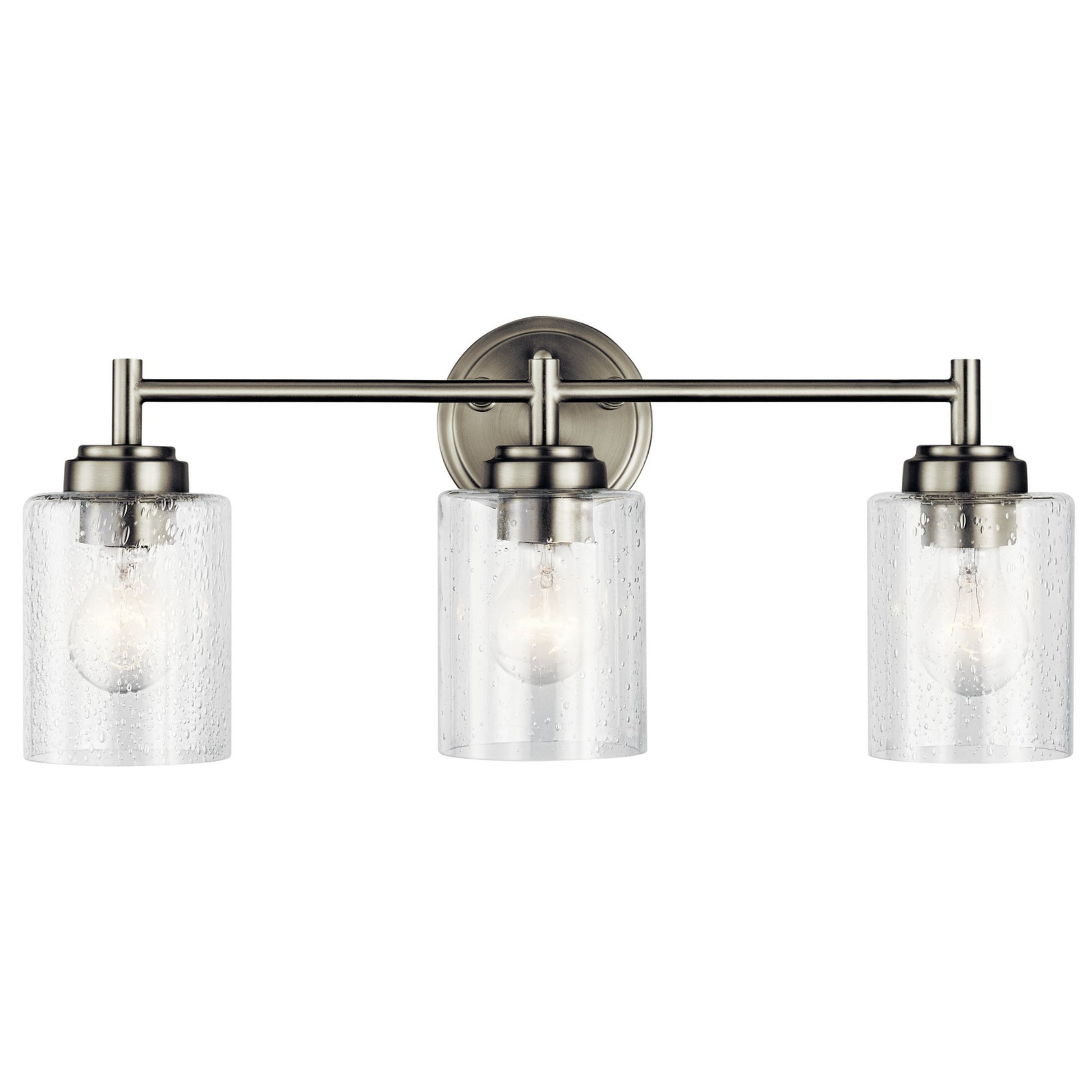 Winslow 22" 3-Light Bath Vanity Light, Brushed Nickel Finish - Bees Lighting