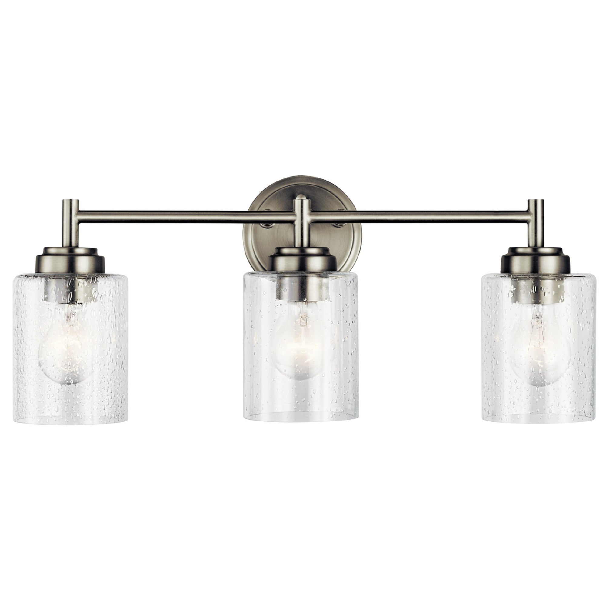 Winslow 22" 3-Light Bath Vanity Light, Brushed Nickel Finish - Bees Lighting