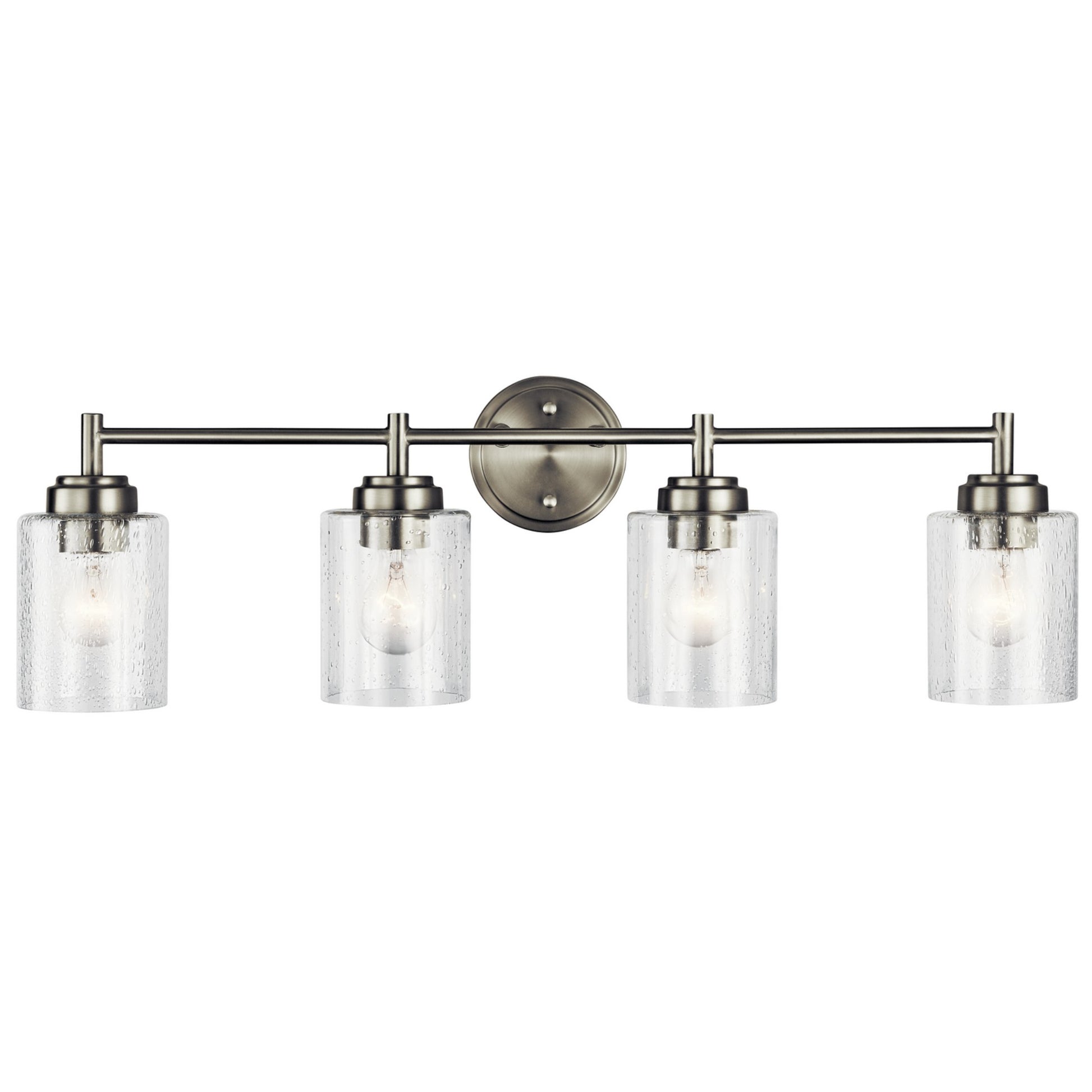 Winslow 30" 4-Light Bath Vanity Light, Brushed Nickel Finish - Bees Lighting