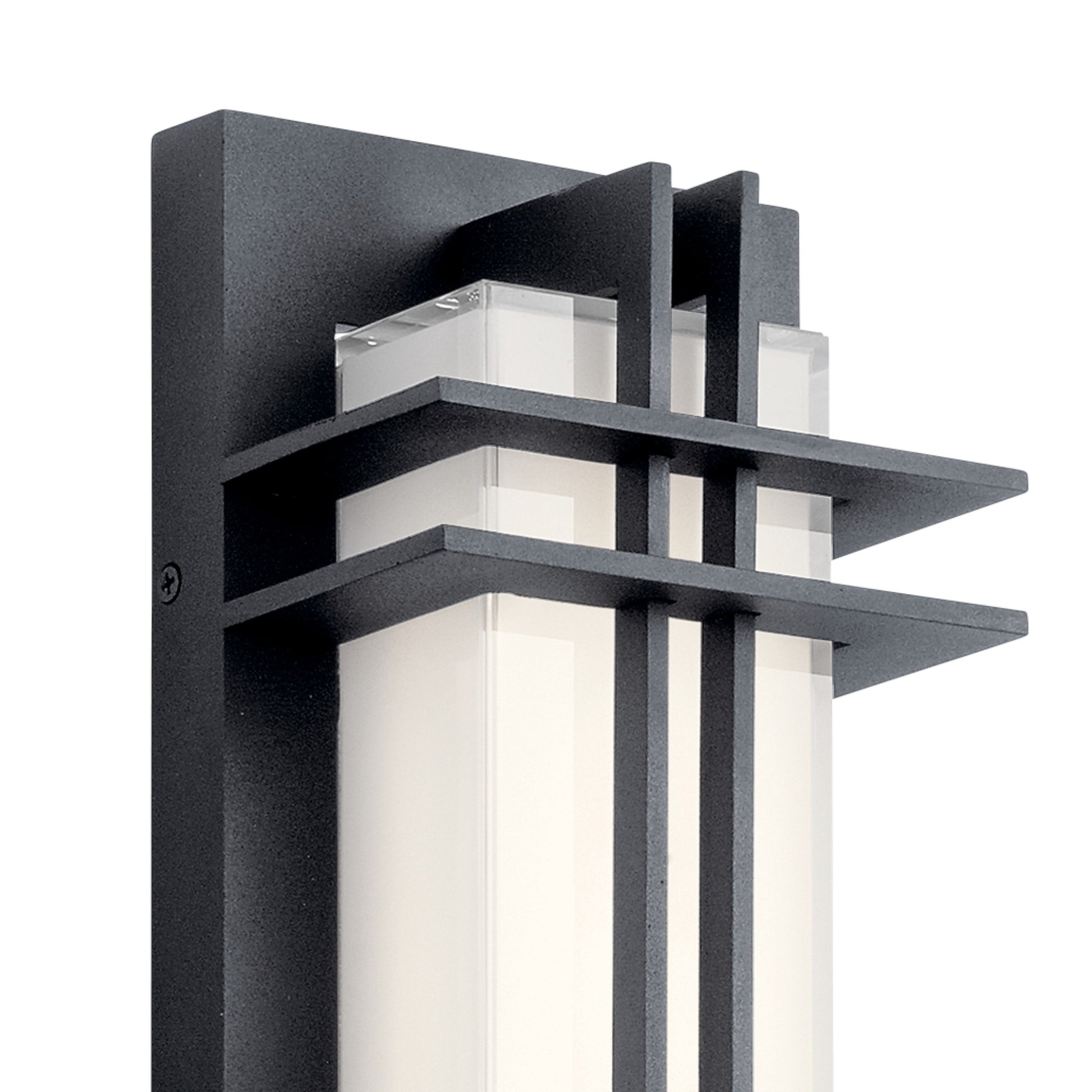 Manhattan 16" LED Outdoor Wall Light, Textured Black Finish - Bees Lighting