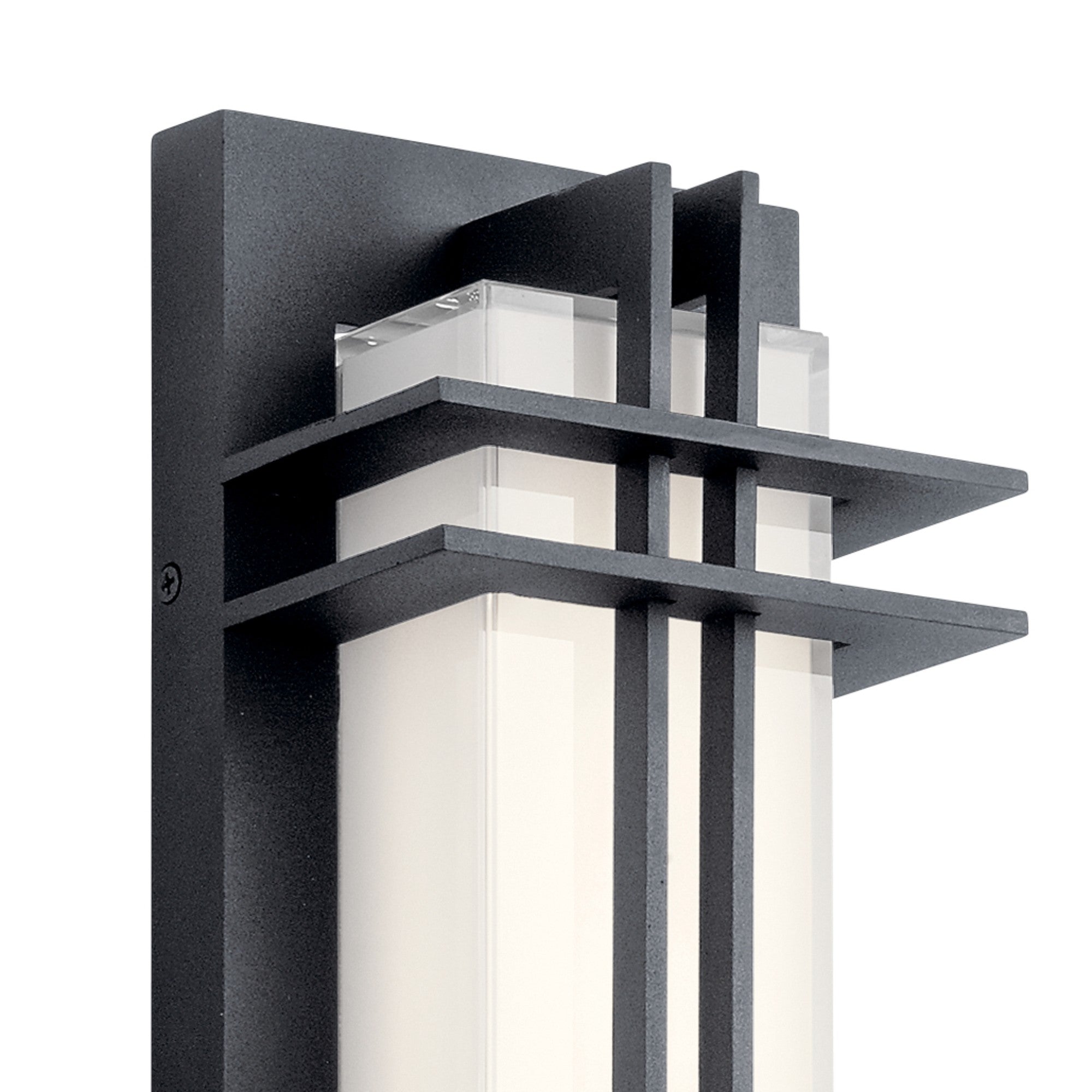 Manhattan 16" LED Outdoor Wall Light, Textured Black Finish - Bees Lighting
