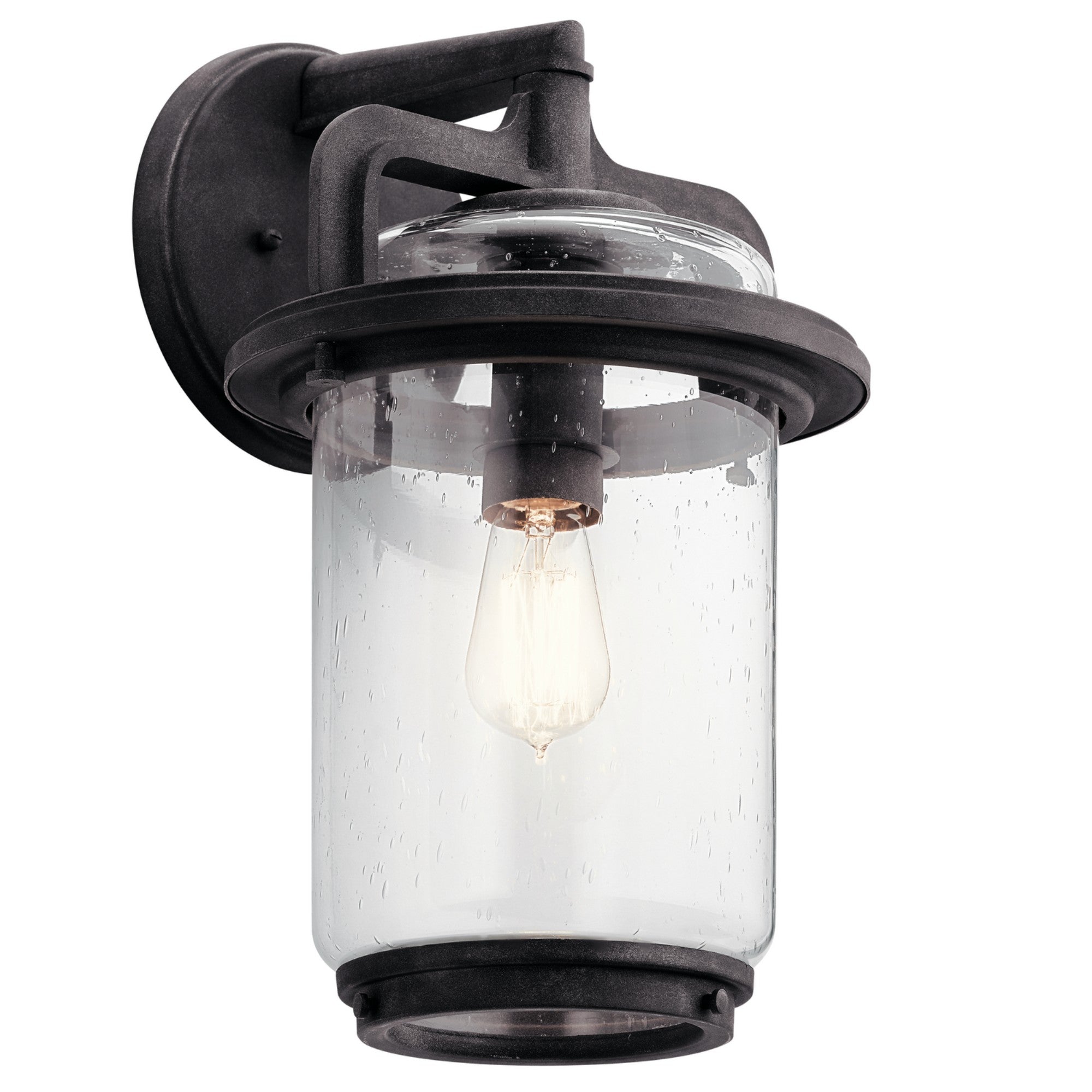 Andover Outdoor Wall Sconce Weathered Zinc - Bees Lighting