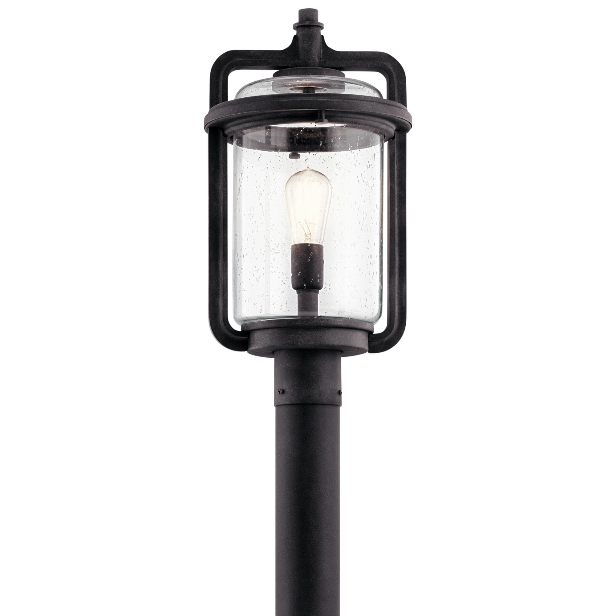 Andover 20" Outdoor Post Light, Weathered Zinc Finish - Bees Lighting