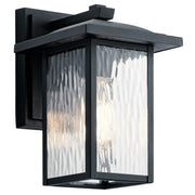 Capanna 10" Outdoor Wall Light, Textured Black Finish - Bees Lighting