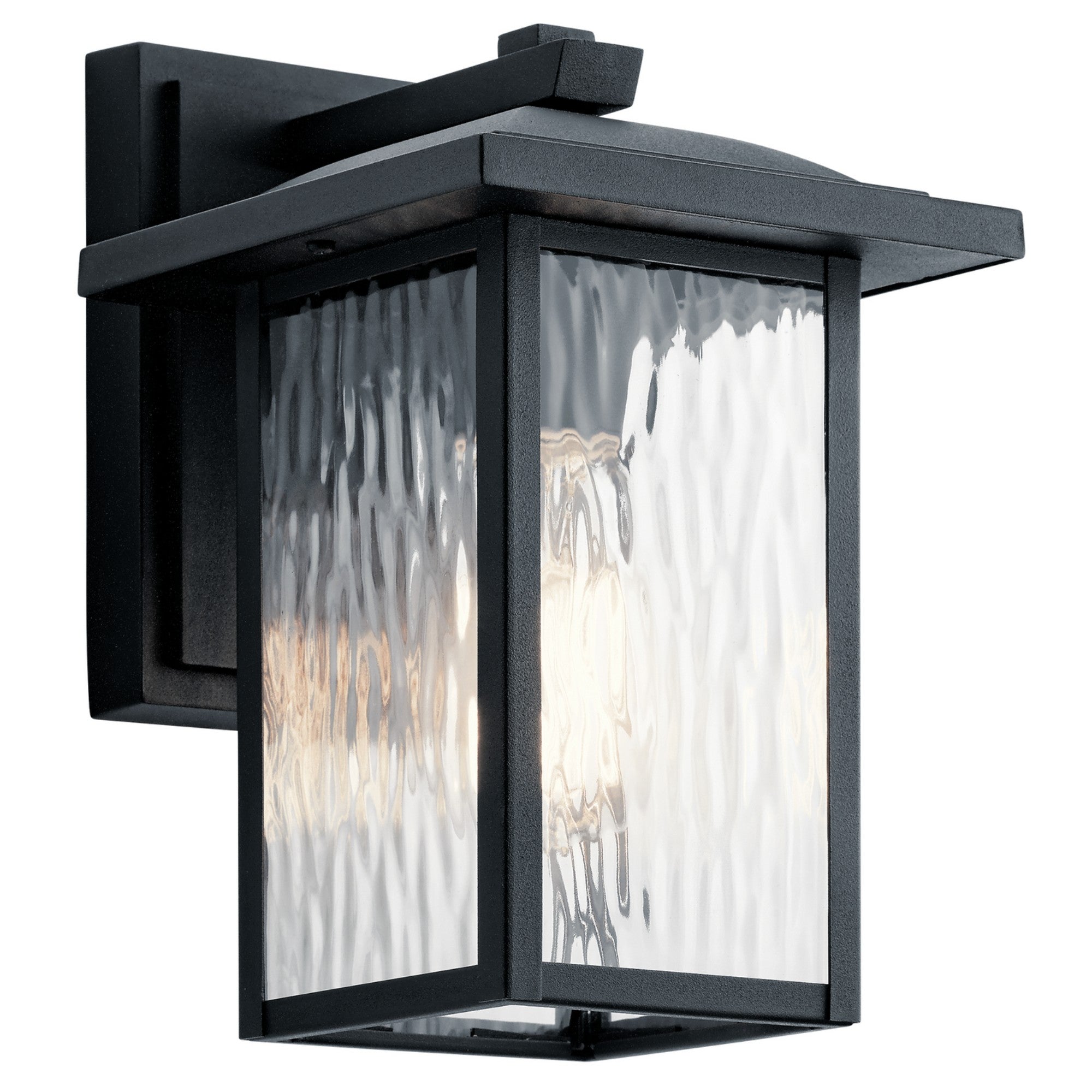 Capanna 10" Outdoor Wall Light, Textured Black Finish - Bees Lighting