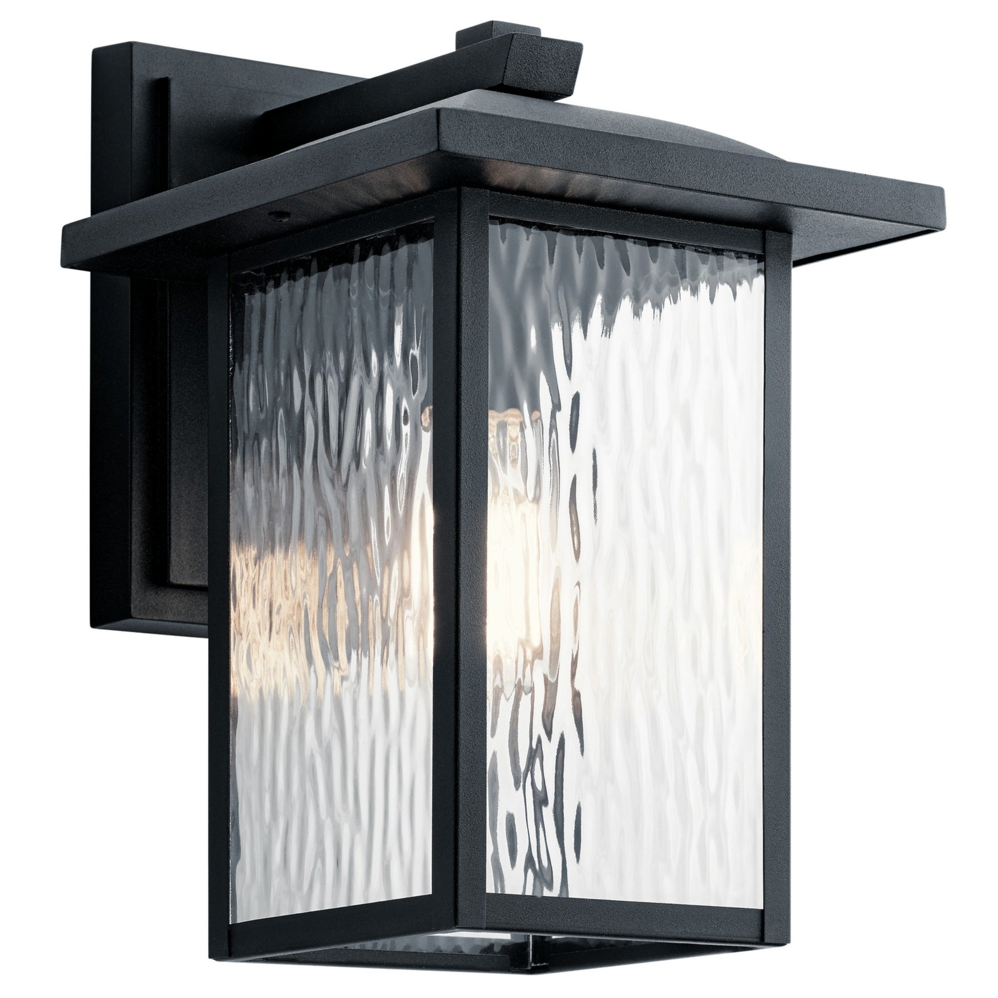 Capanna 13" Outdoor Wall Light, Textured Black Finish - Bees Lighting