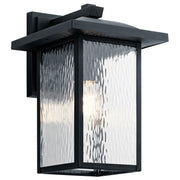 Capanna 16" Outdoor Wall Light, Textured Black Finish - Bees Lighting