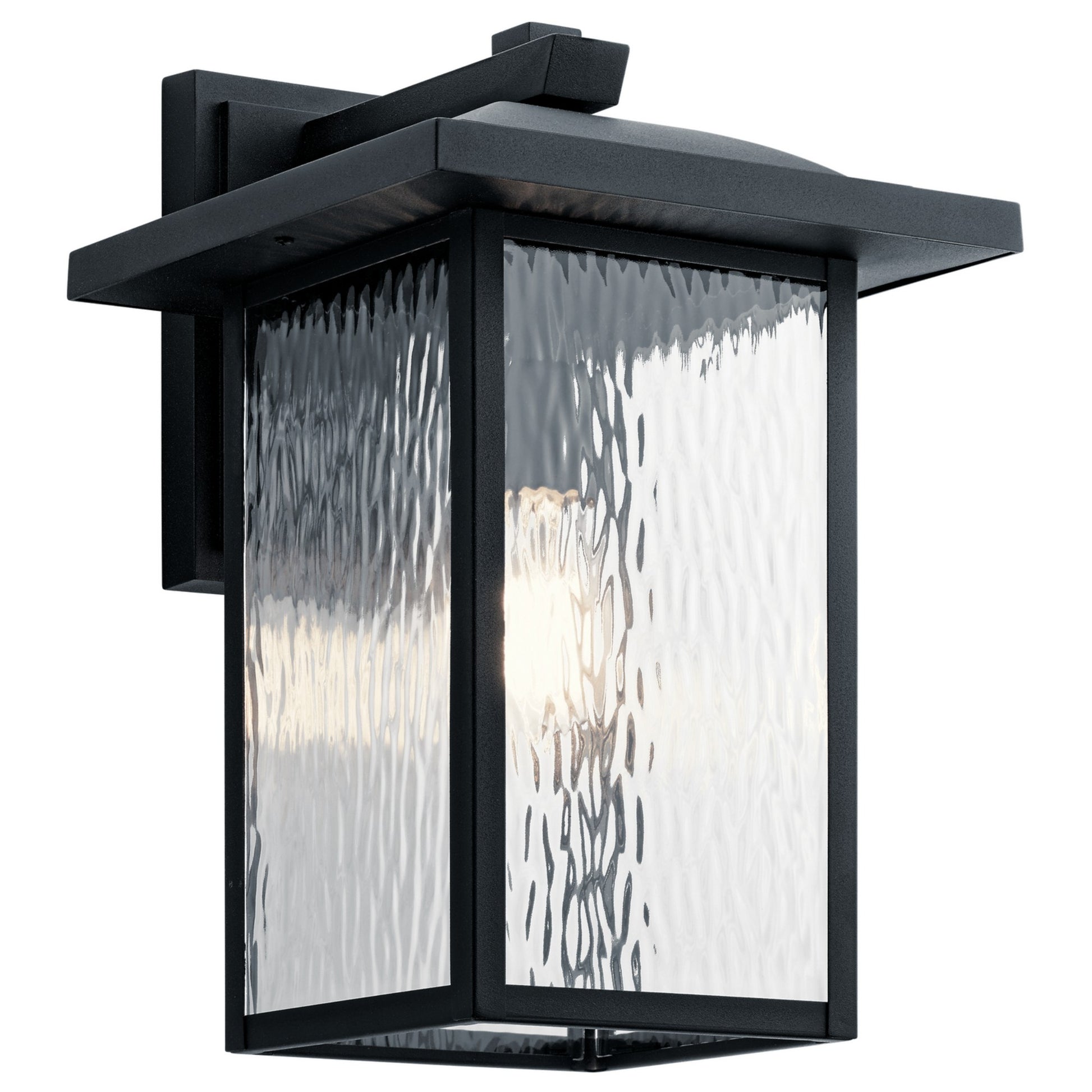 Capanna 16" Outdoor Wall Light, Textured Black Finish - Bees Lighting