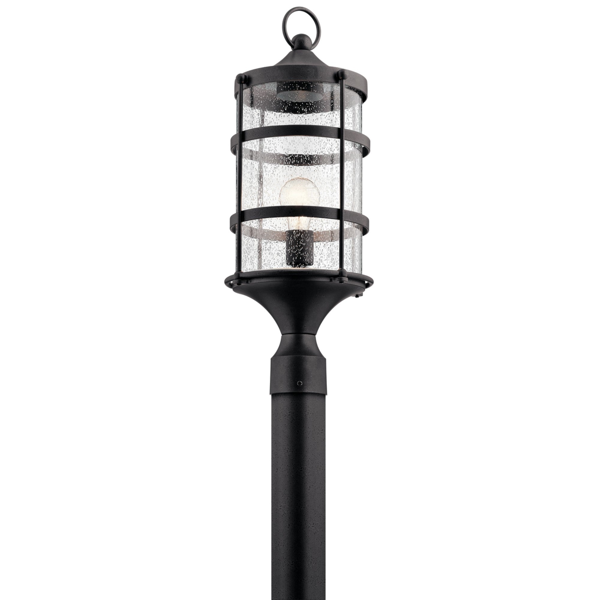 Mill Lane 23" Outdoor Post Light, Anvil Iron Finish - Bees Lighting