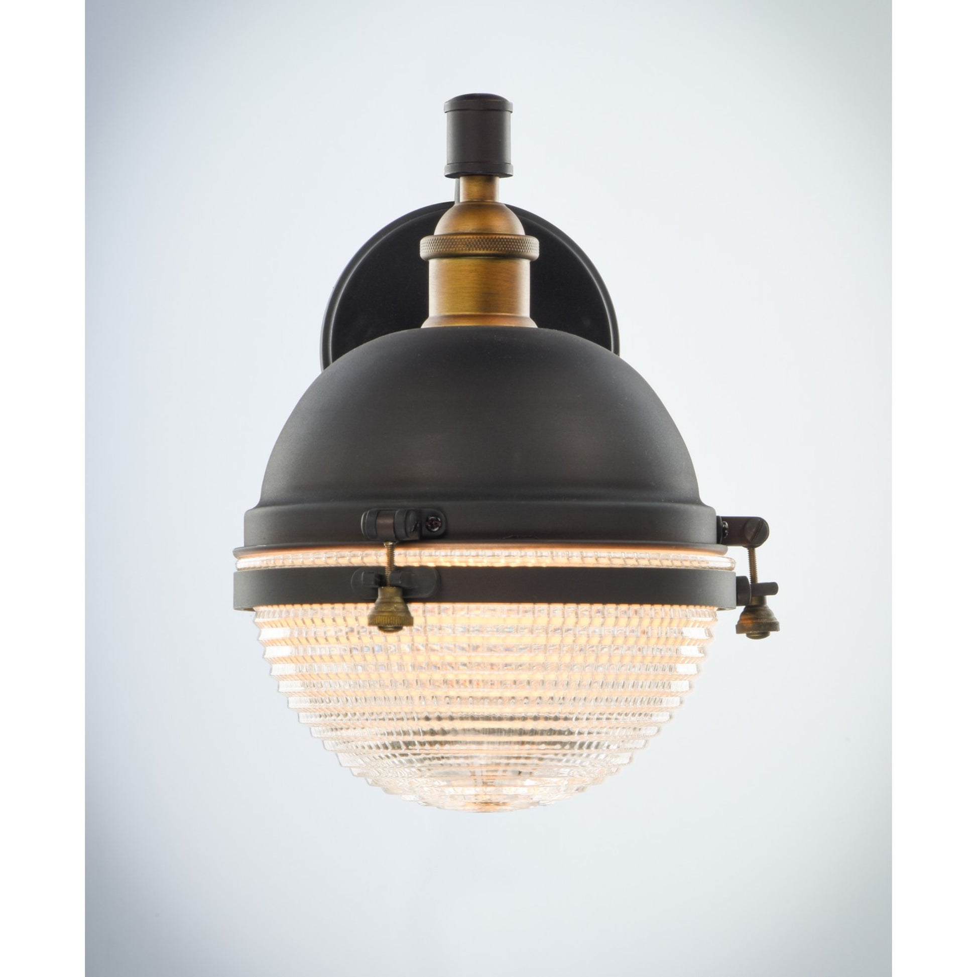 Portside 10" Dome Outdoor Wall Lantern, Oil Rubbed Bronze Finish - Bees Lighting