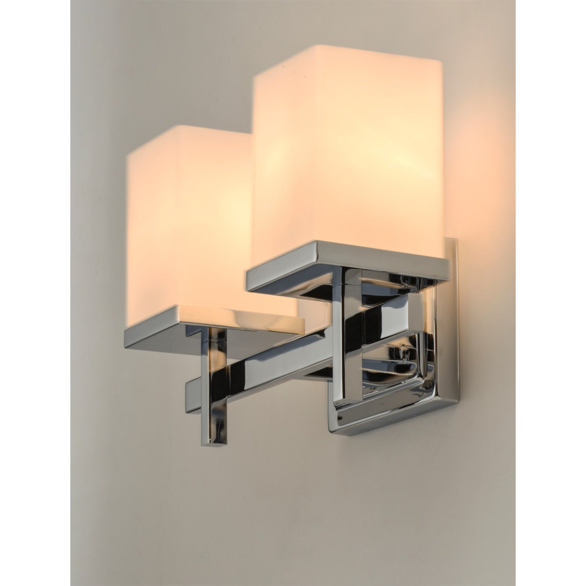 Tetra 14" 2-Light Bath Vanity, Polished Chrome Finish - Bees Lighting