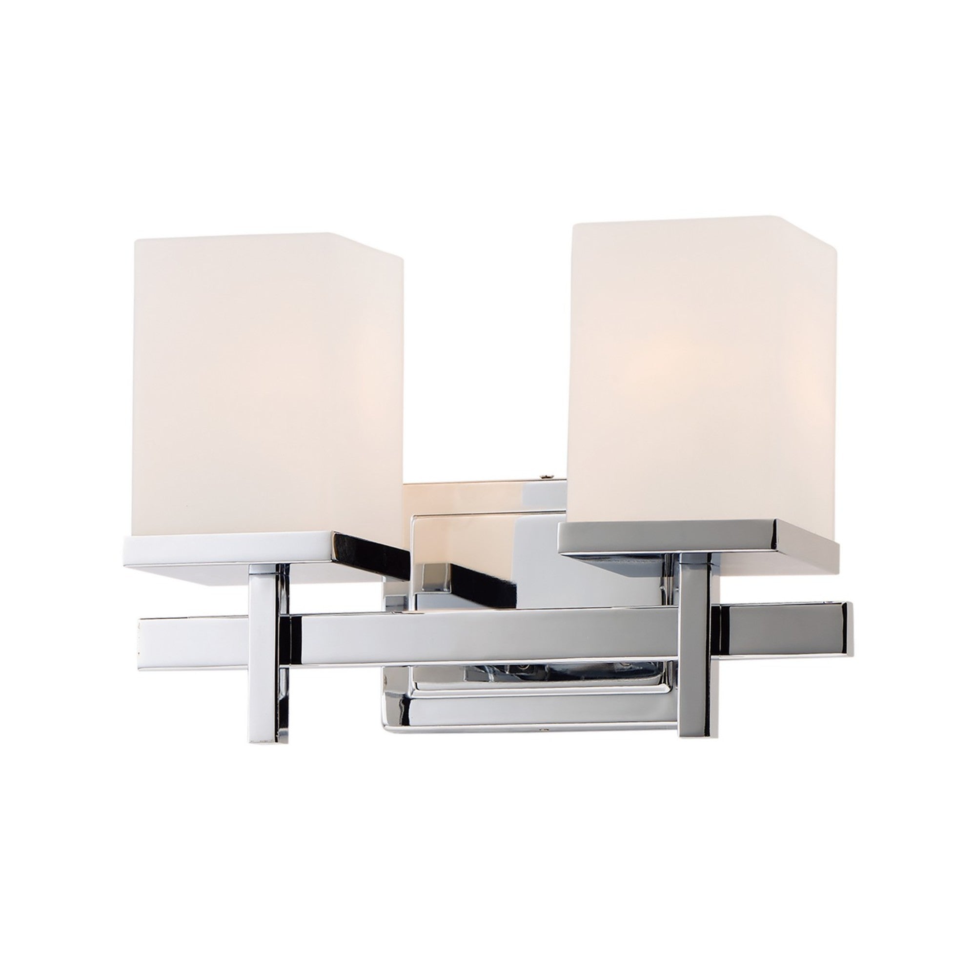 Tetra 14" 2-Light Bath Vanity, Polished Chrome Finish - Bees Lighting