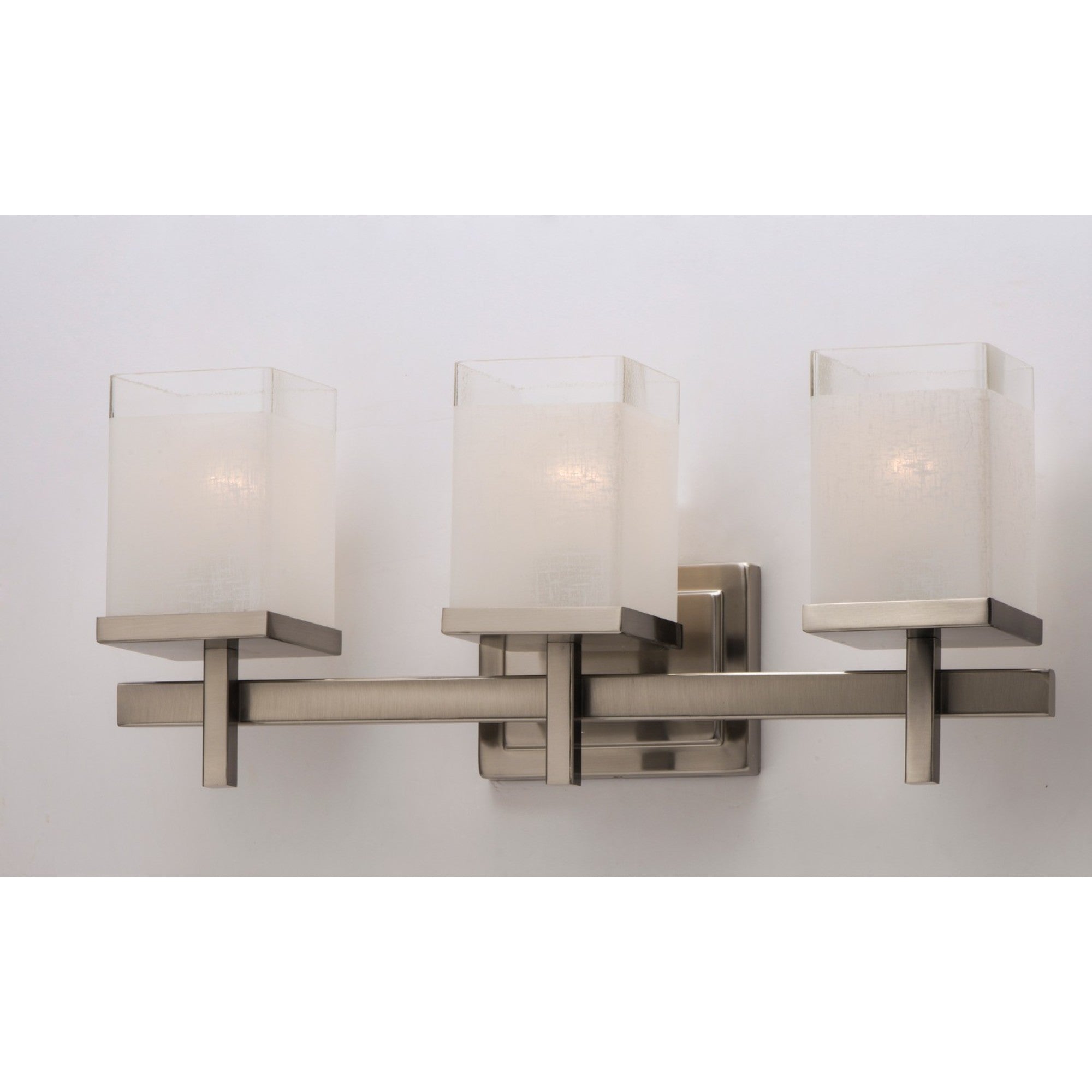 Tetra 22" 3-Light Bath Vanity, Satin Nickel Finish - Bees Lighting