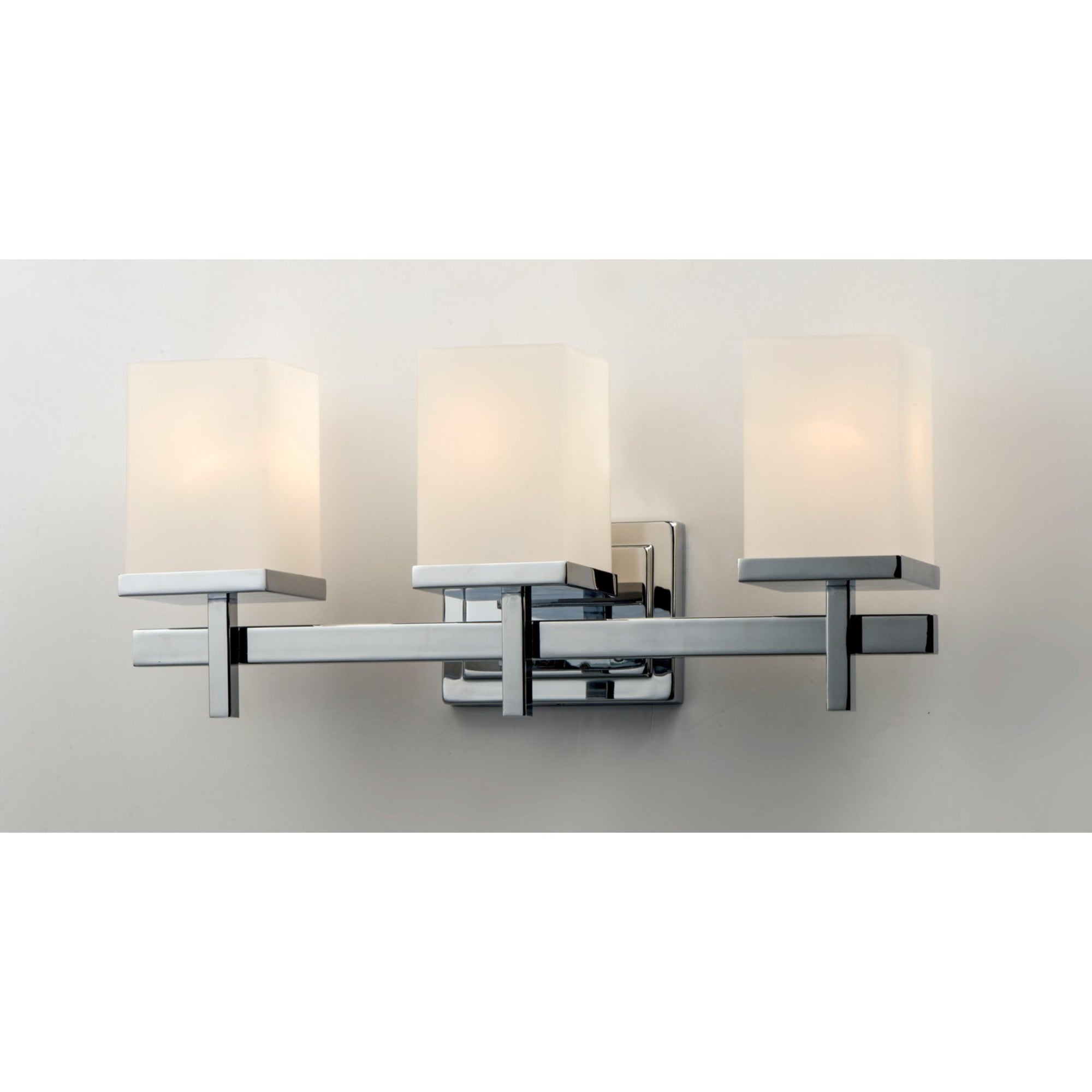 Tetra 22" 3-Light Bath Vanity, Polished Chrome Finish - Bees Lighting
