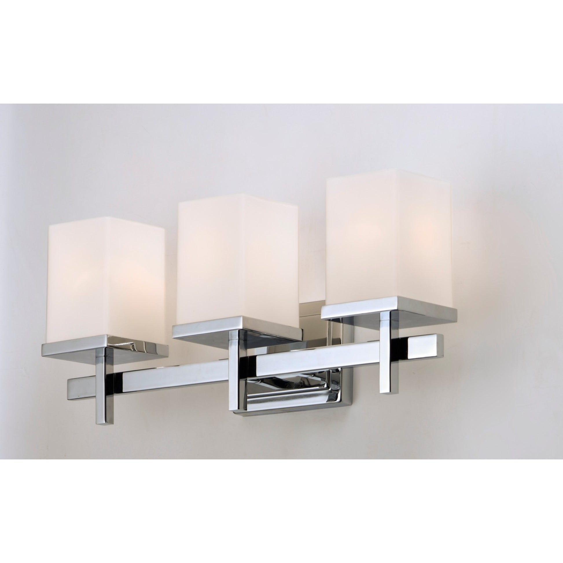 Tetra 22" 3-Light Bath Vanity, Polished Chrome Finish - Bees Lighting