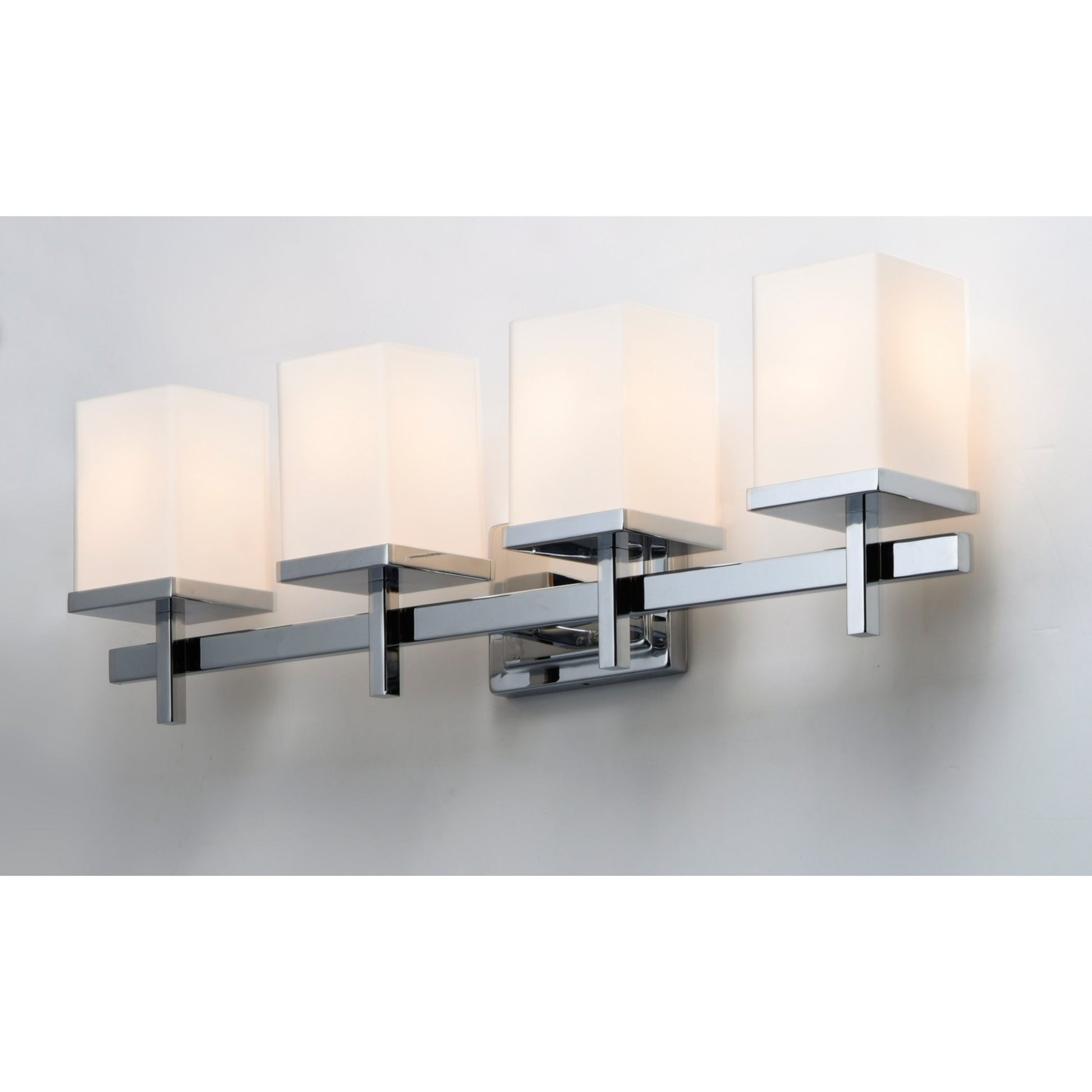Tetra 30" 4-Light Bath Vanity, Polished Chrome Finish - Bees Lighting