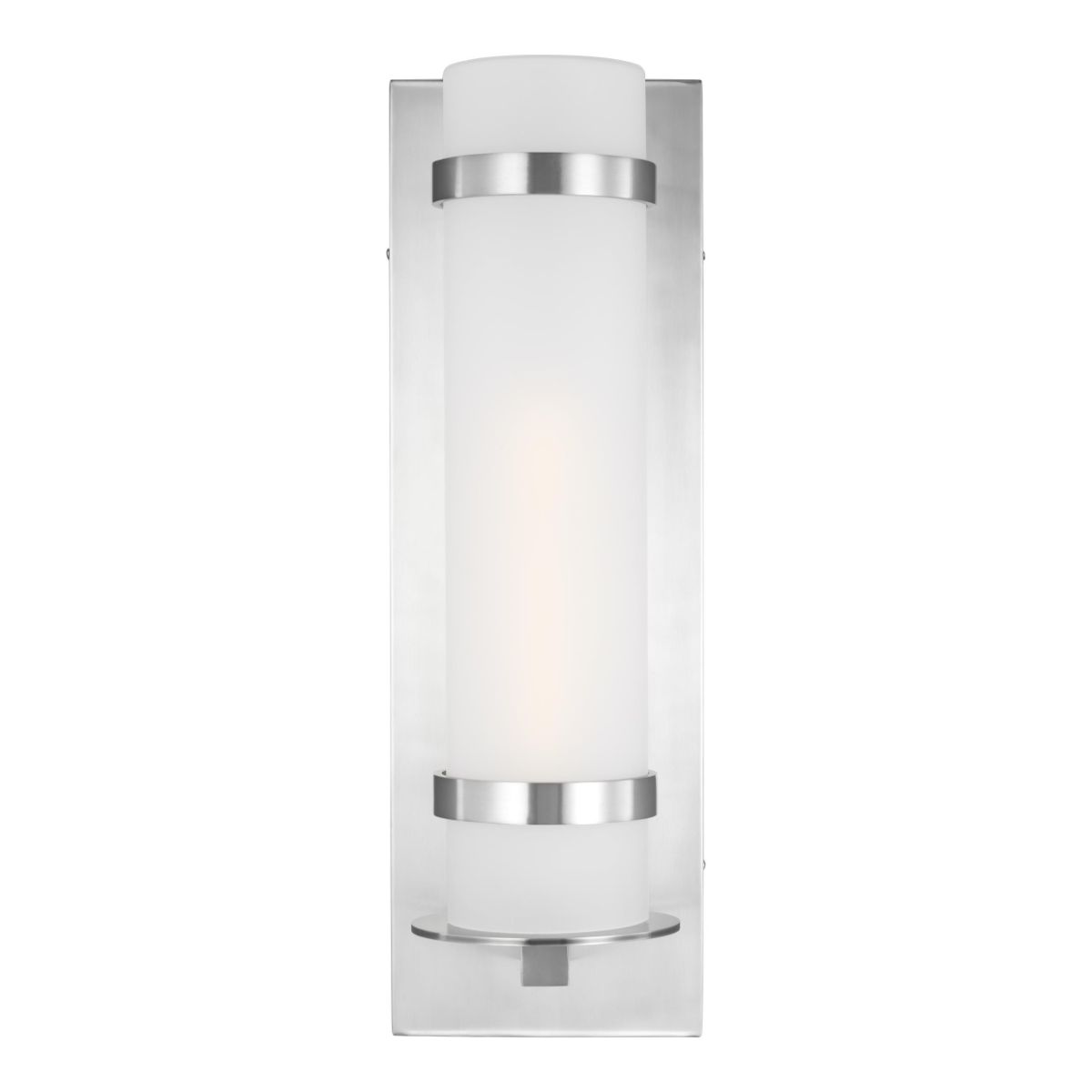 Alban 25 In. Cylindrical Outdoor Wall Sconce Aluminum Finish - Bees Lighting