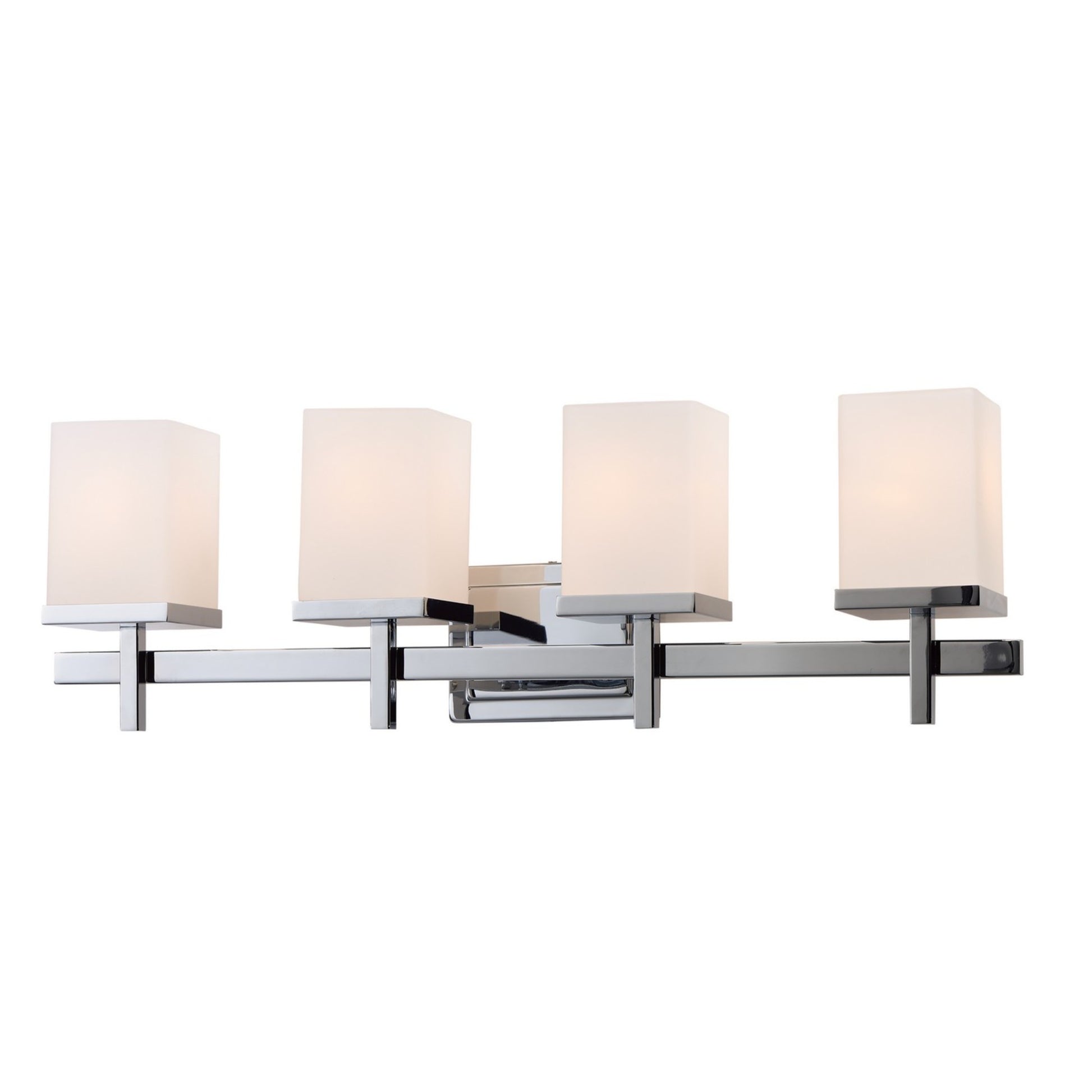 Tetra 30" 4-Light Bath Vanity, Polished Chrome Finish - Bees Lighting
