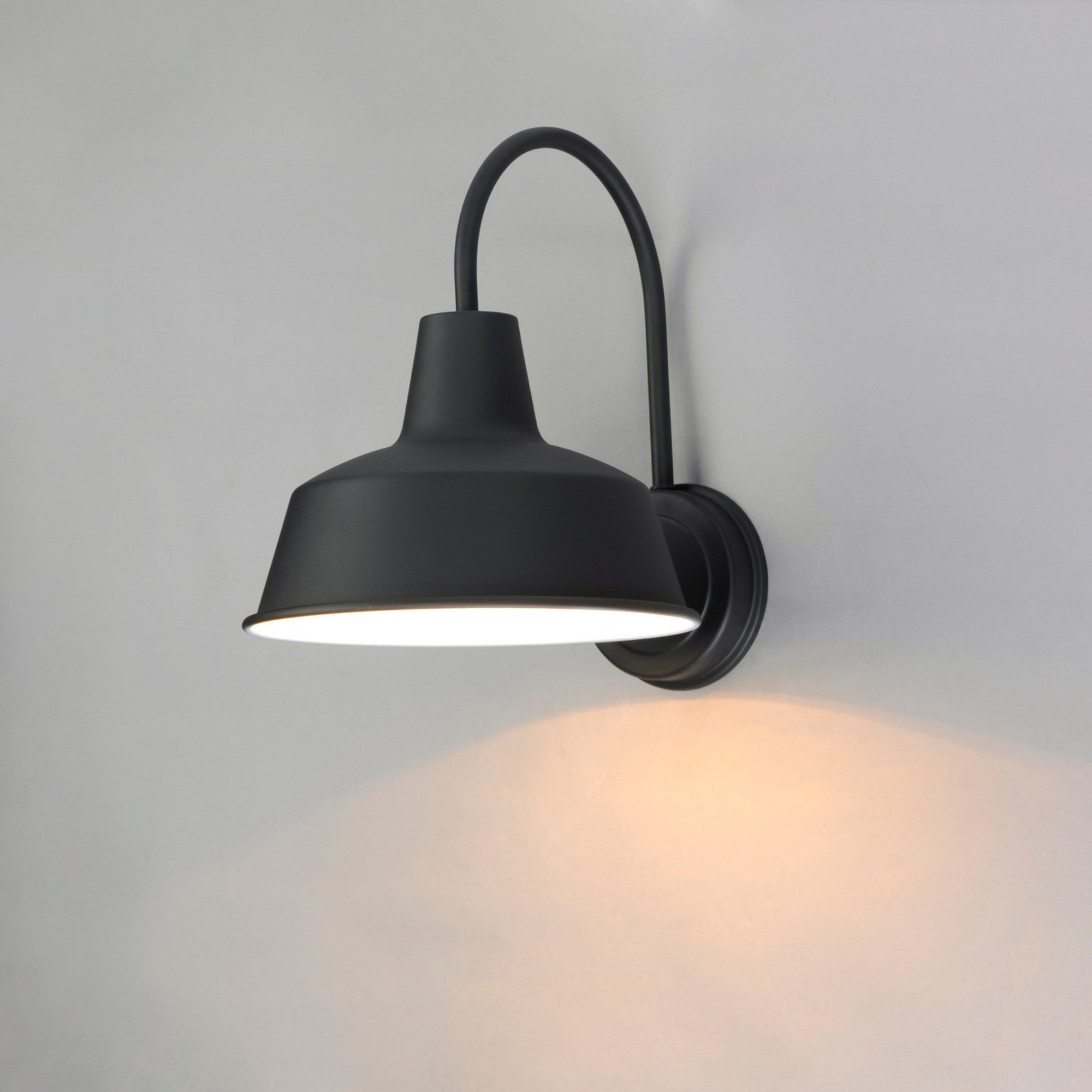 Pier M 13" Outdoor Wall Lantern, Black Finish - Bees Lighting