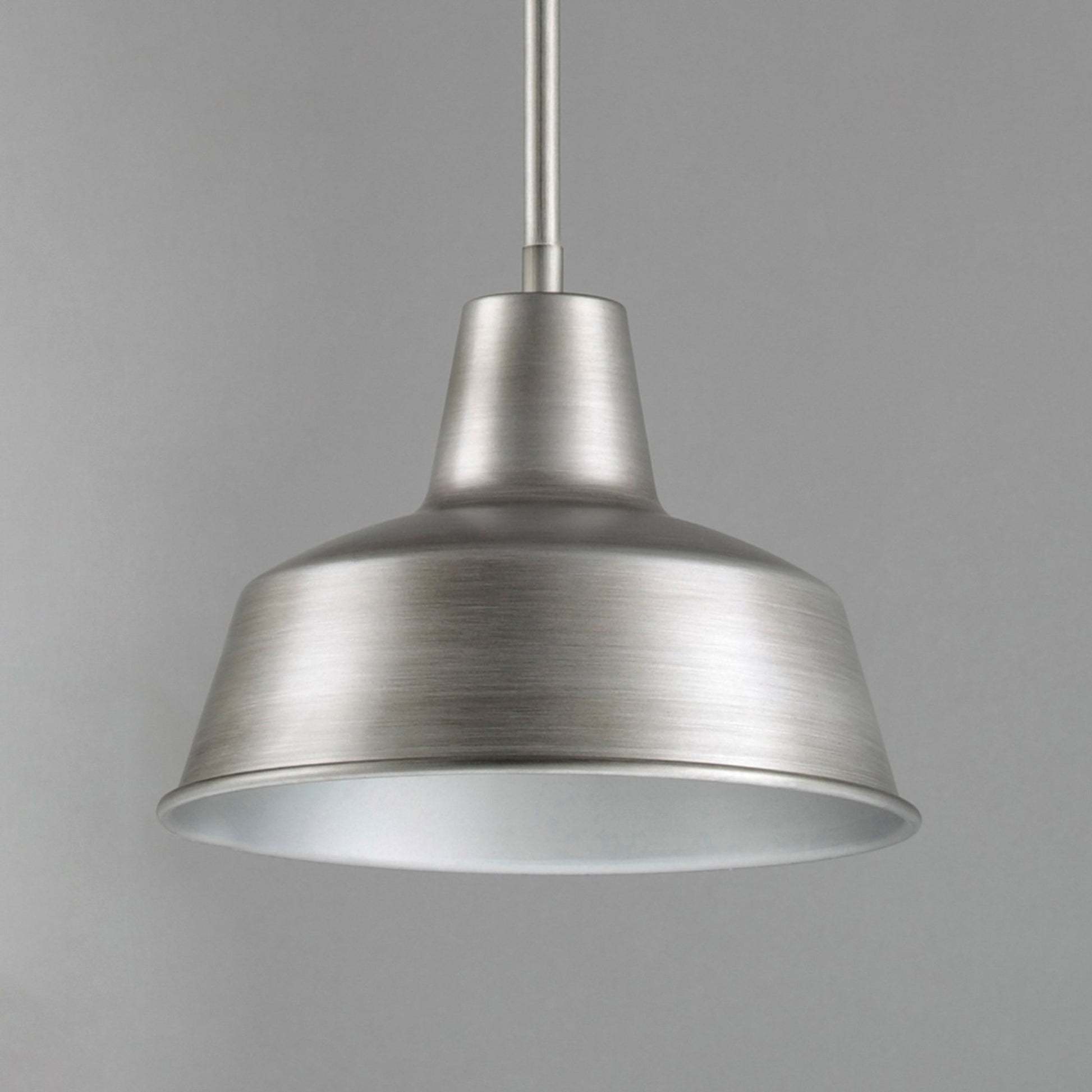 Pier M 10" Outdoor Pendant, Weathered Zinc Finish - Bees Lighting