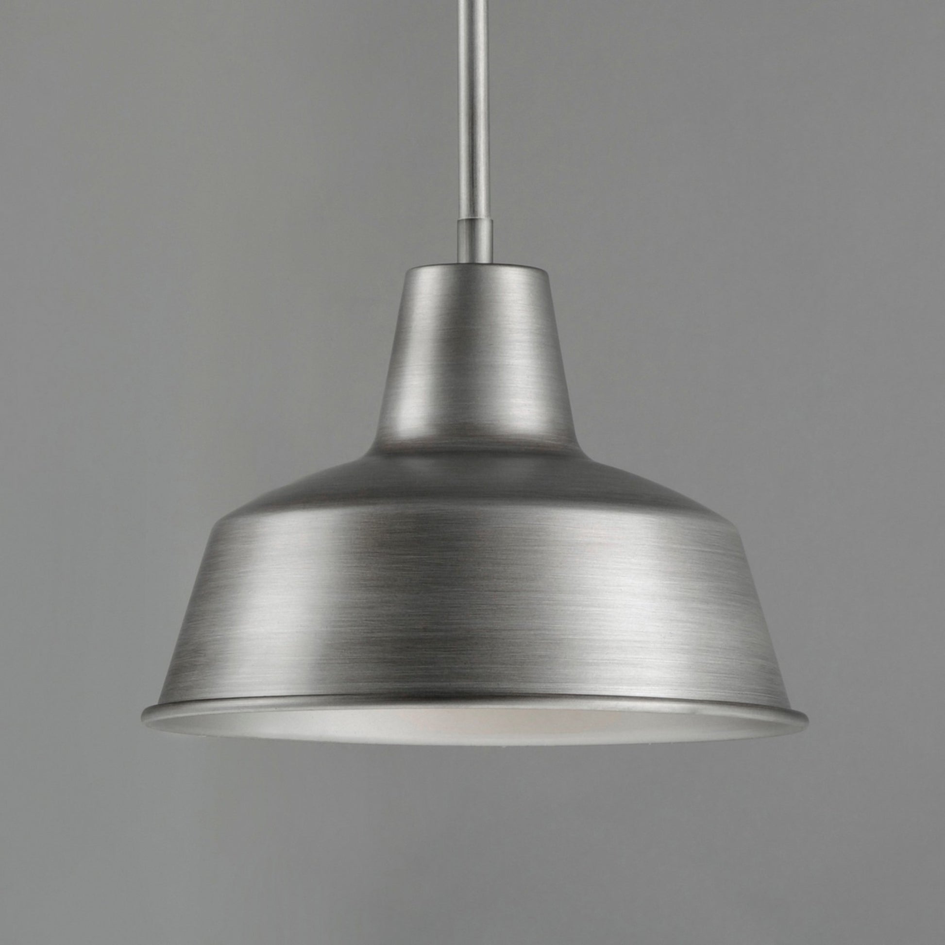 Pier M 10" Outdoor Pendant, Weathered Zinc Finish - Bees Lighting