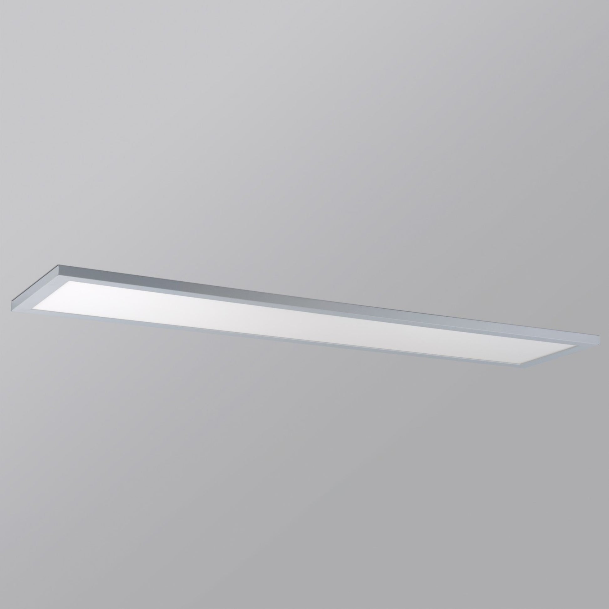 1x4 LED Flush Mount Panel, 45W, 3800lm, 3000K, 120-277V, Brushed Aluminum - Bees Lighting