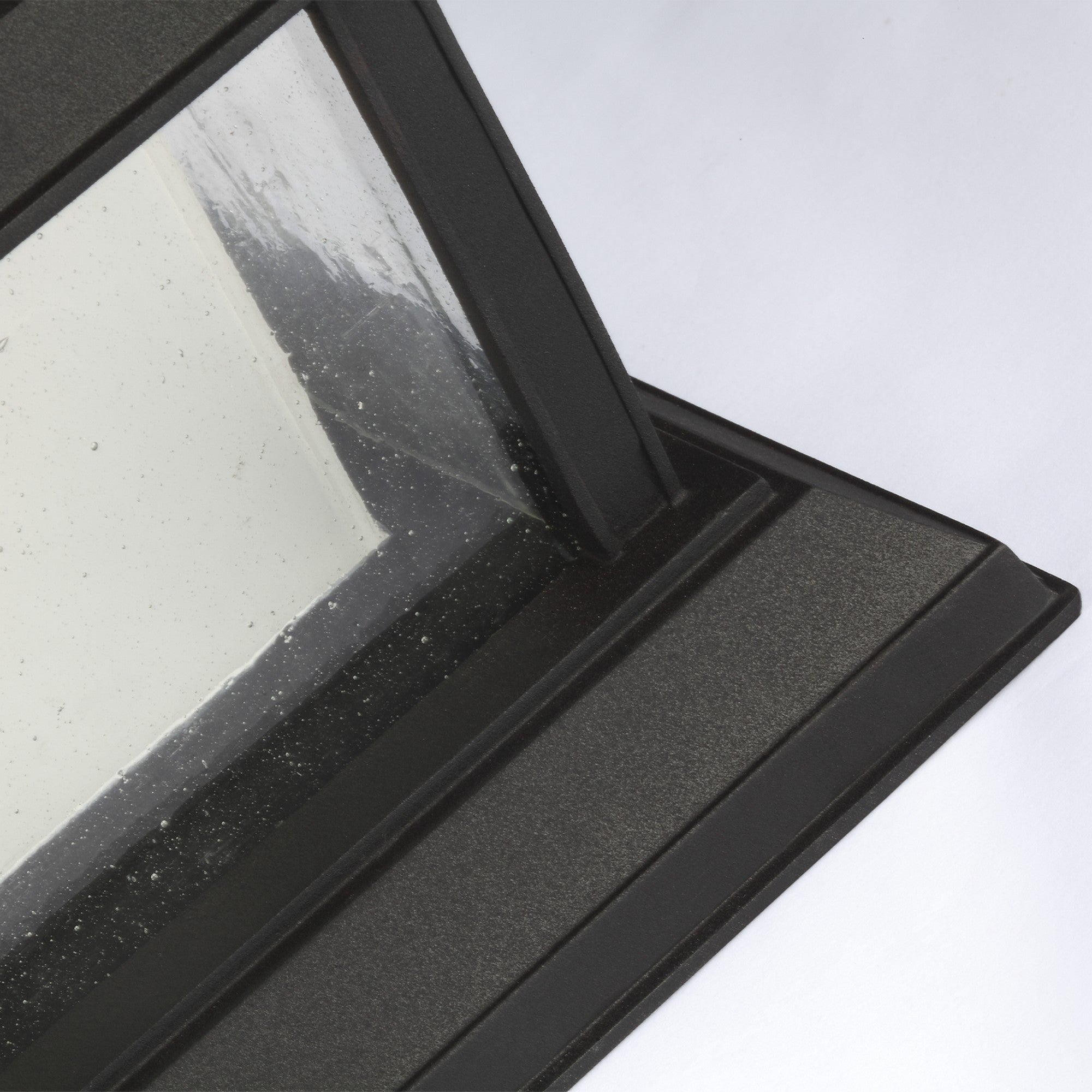 McHenry 13" Outdoor LED Flush Mount, Textured Black Finish - Bees Lighting