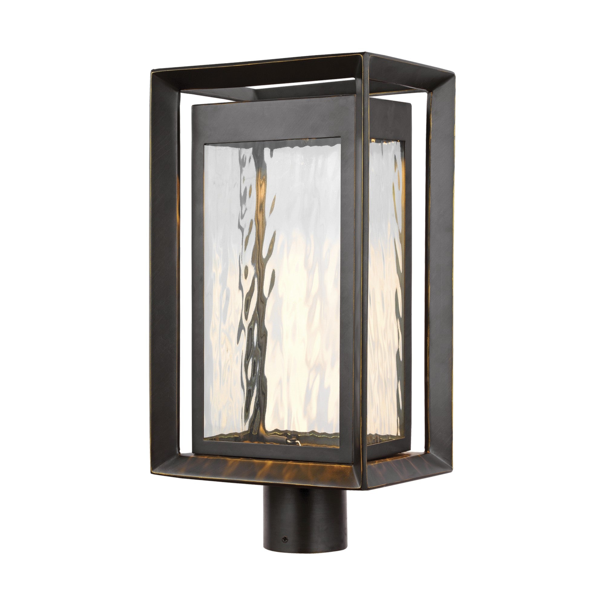 Urbandale 19 In. LED Lantern Head Antique Bronze finish - Bees Lighting
