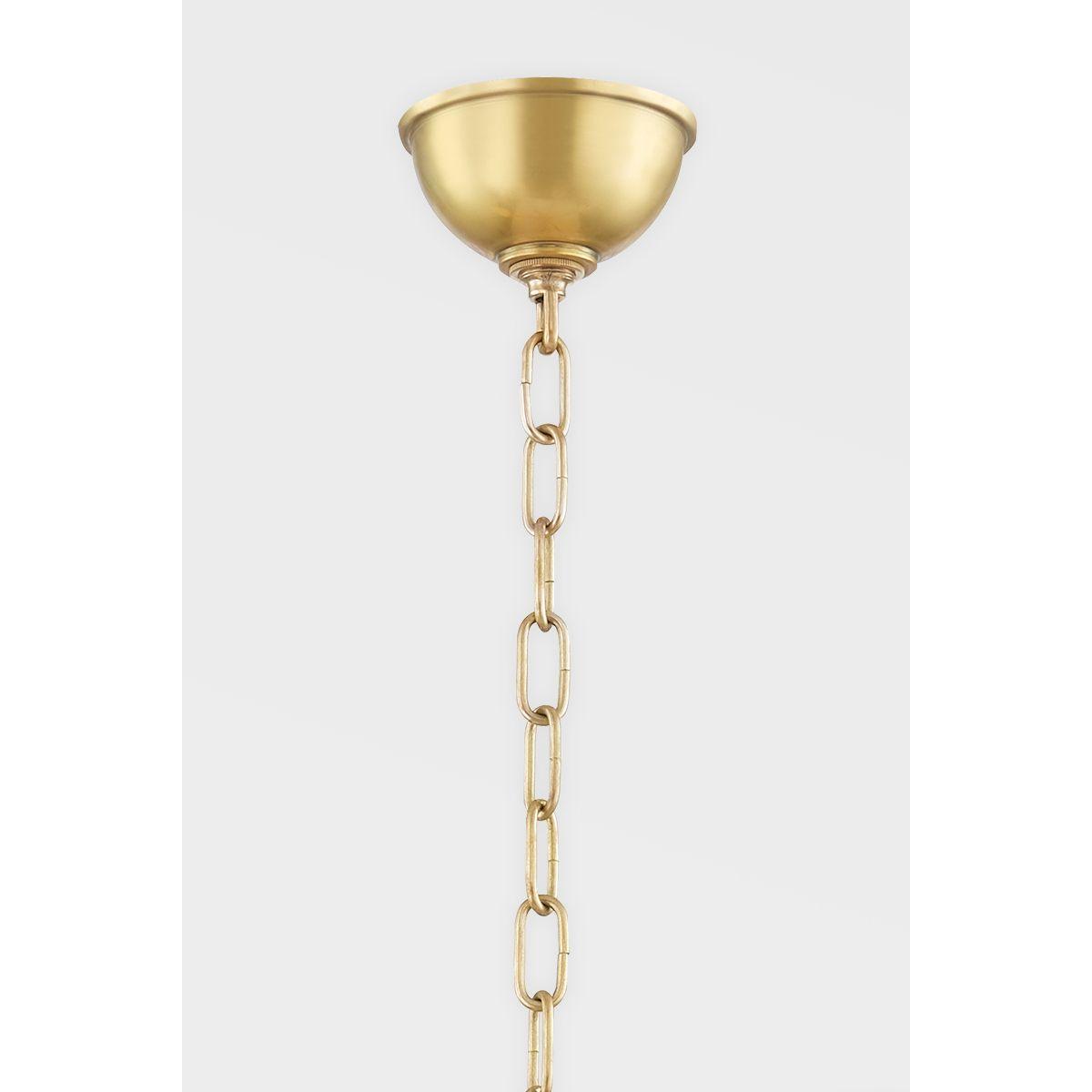 Ripley 6 Lights Chandelier Brass Finish