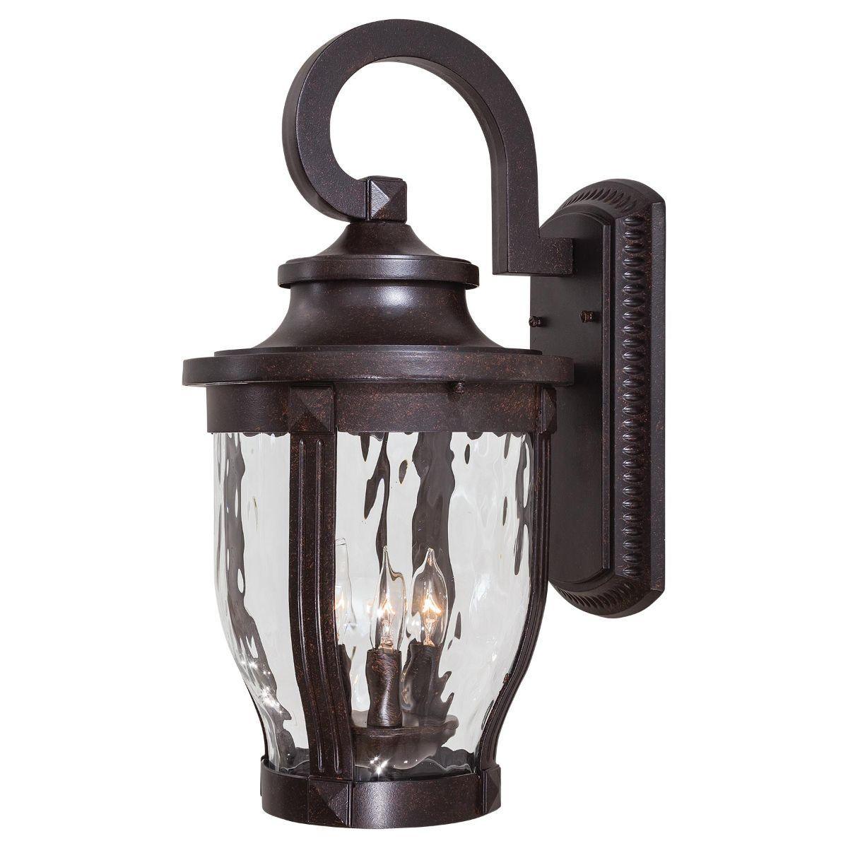 Merrimack 20 in. 3 Lights Outdoor Wall Lantern Corona Bronze Finish