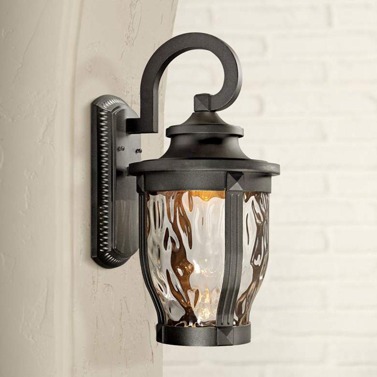 Merrimack 20 in. LED Outdoor Wall Lantern Black Finish - Bees Lighting