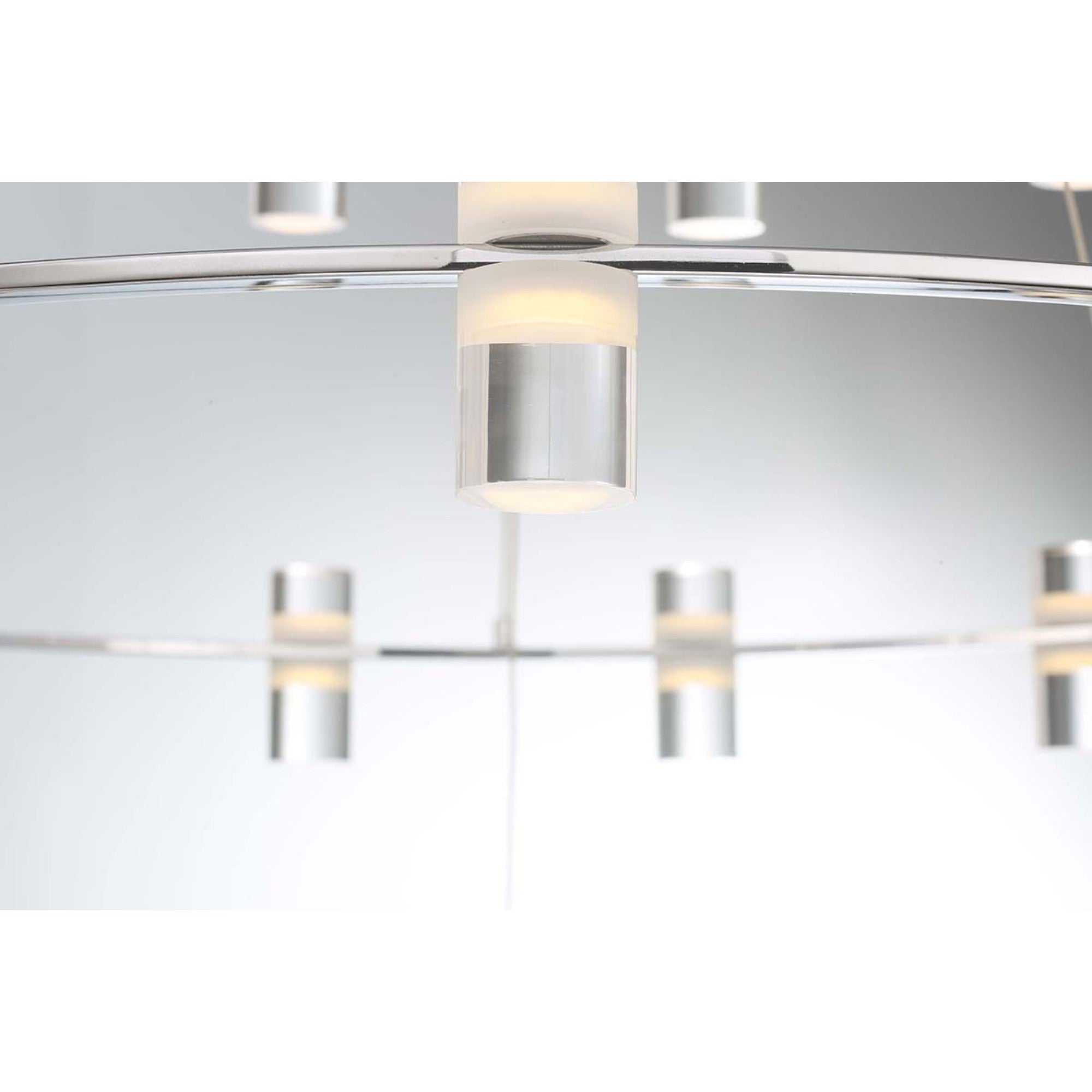 Netto 25" LED Pendant, Chrome Finish - Bees Lighting