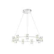 Netto 25" LED Pendant, Chrome Finish - Bees Lighting