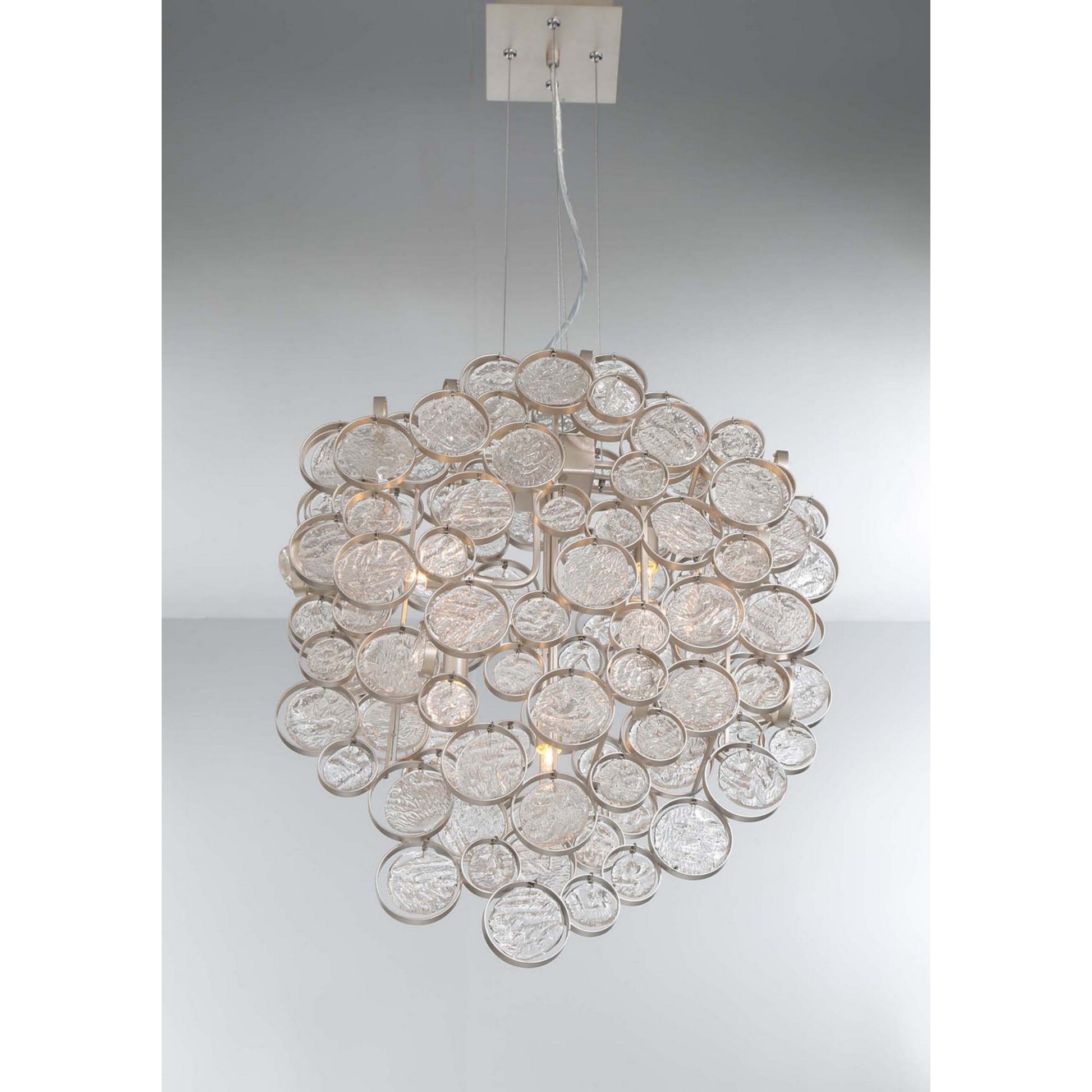 Trento 7-Light 25" Chandelier, Chrome Finish - Bees Lighting