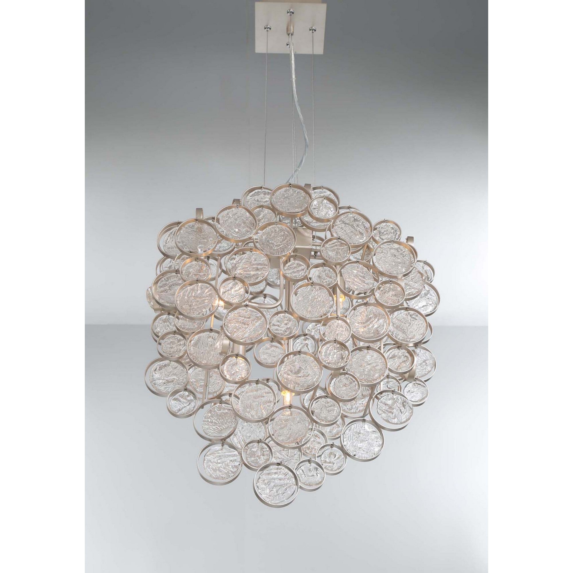 Trento 7-Light 25" Chandelier, Chrome Finish - Bees Lighting