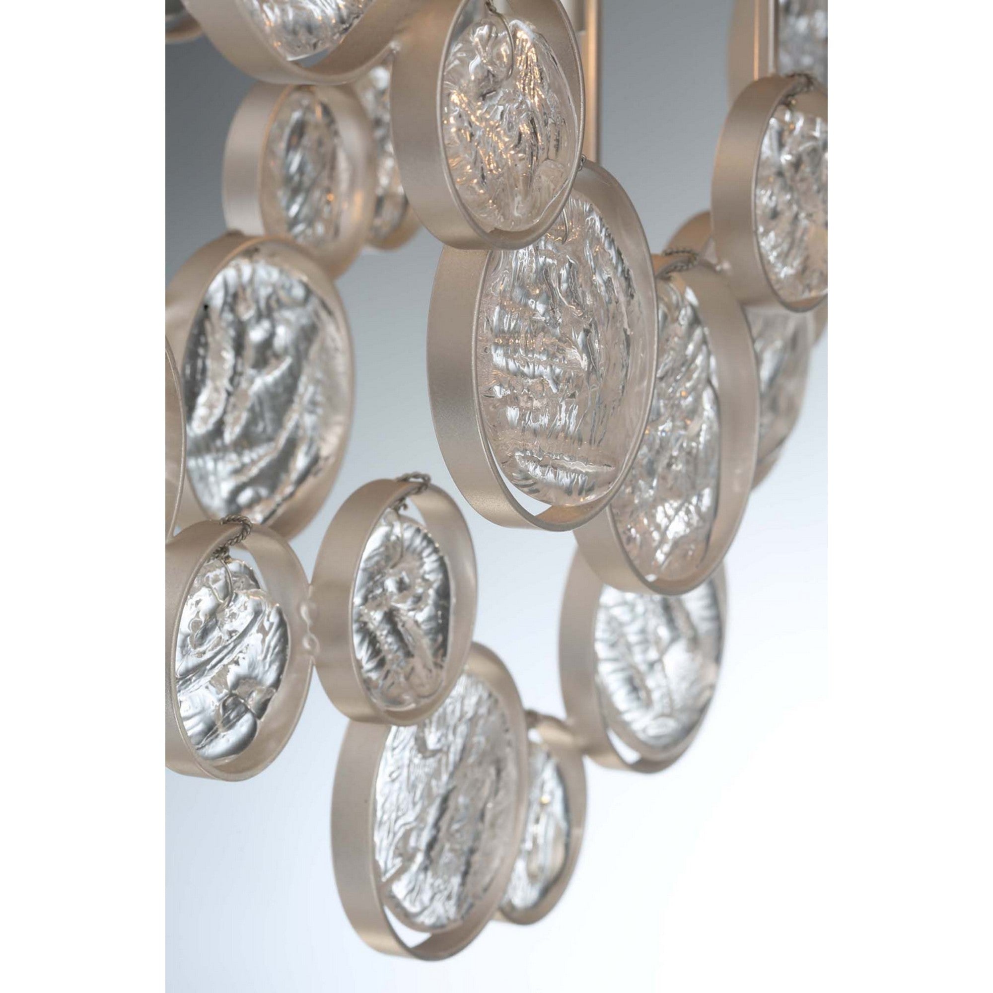 Trento 12-Light 40" Linear Chandelier, Chrome Finish - Bees Lighting