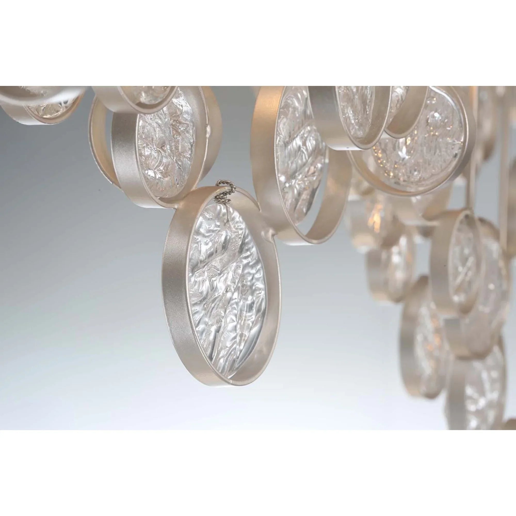 Trento 15-Light 56" Linear Chandelier, Chrome Finish - Bees Lighting