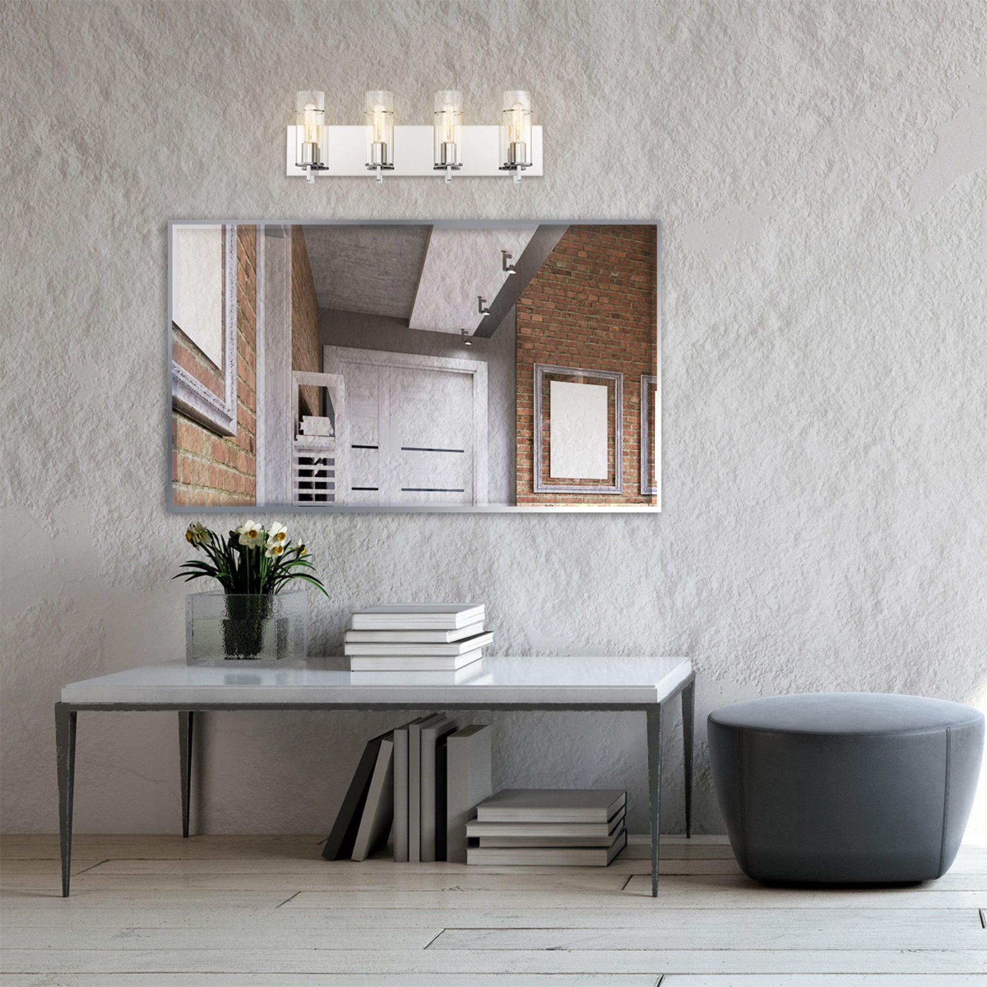 Pista 4-Light 26" Vanity, Chrome Finish - Bees Lighting