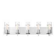 Pista 5-Light 34" Vanity, Chrome Finish - Bees Lighting