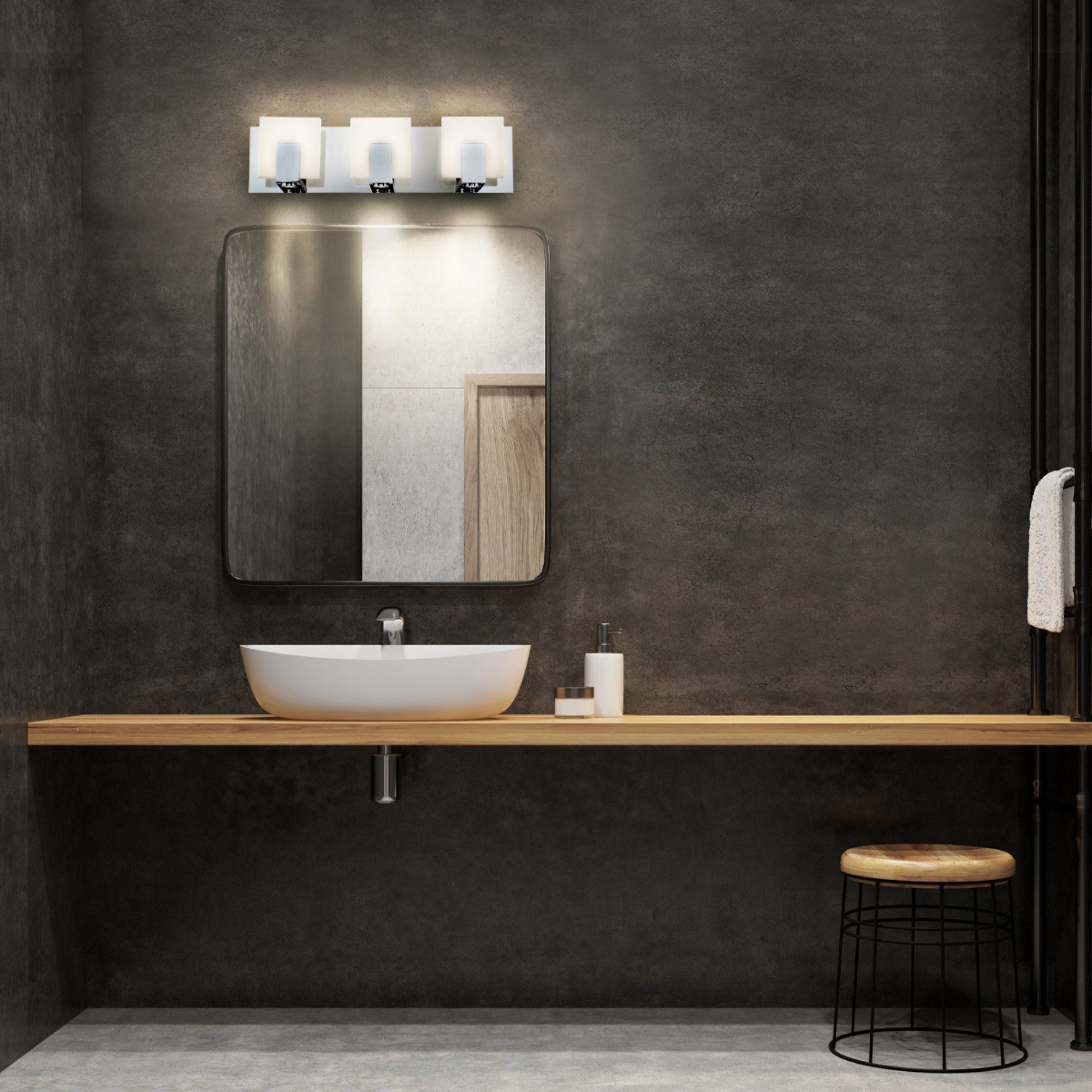 Canmore 3-Light 20" LED Vanity, Chrome Finish - Bees Lighting