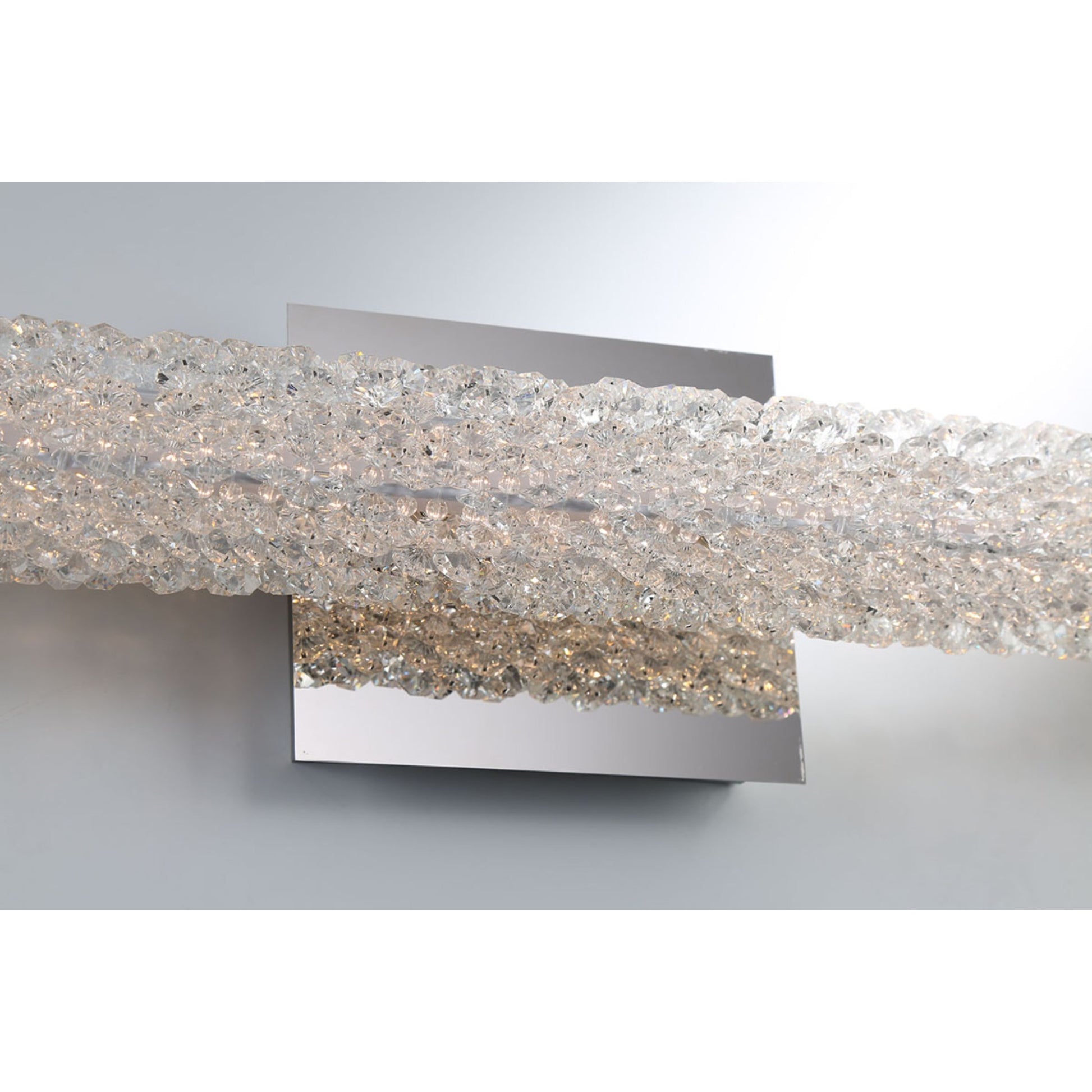 Sassi 18" LED Vanity, Chrome Finish with Crystals - Bees Lighting